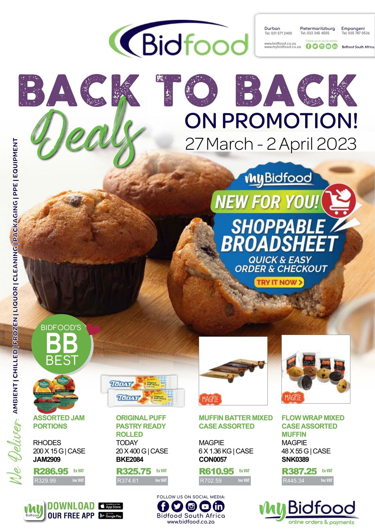 Bidfood Promotional Leaflet - Valid From 27.03 To 02.04 - Page Nb 1 ...