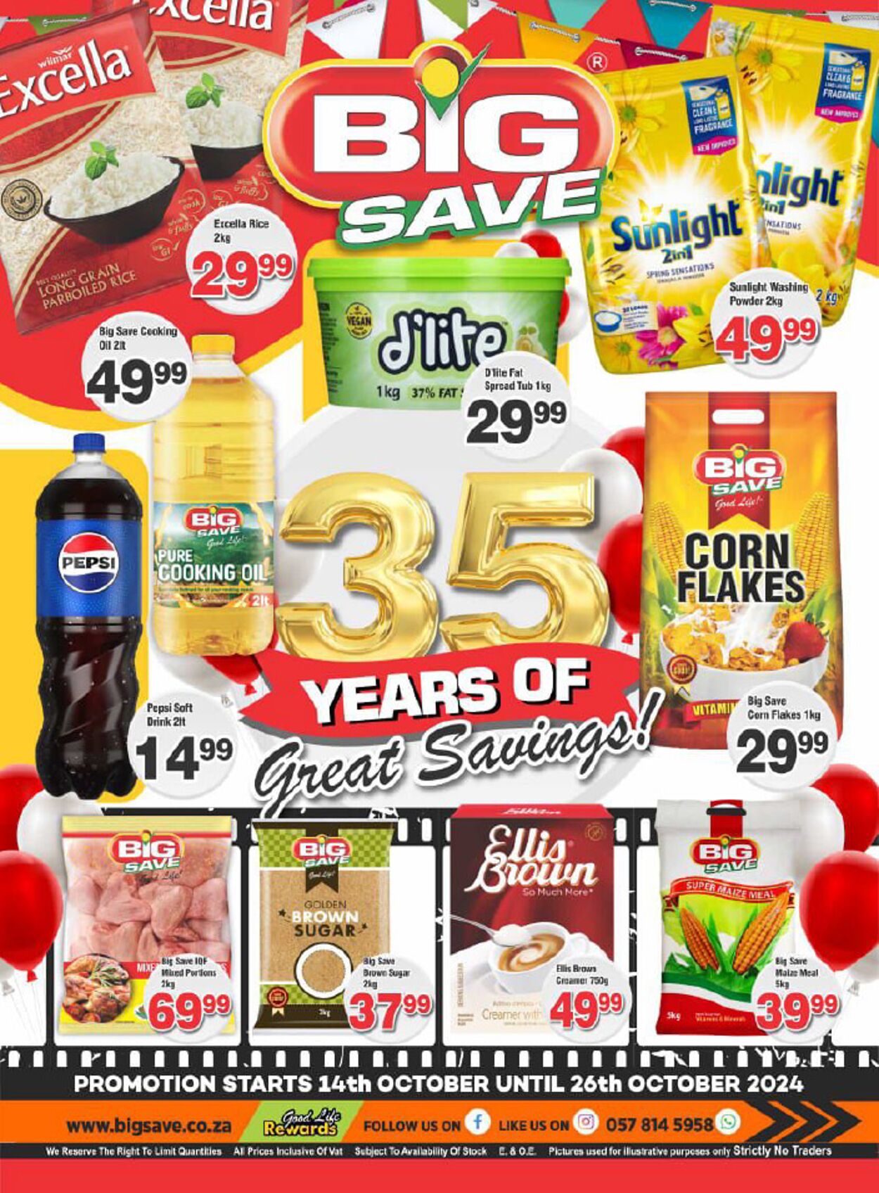 Big Save Promotional specials