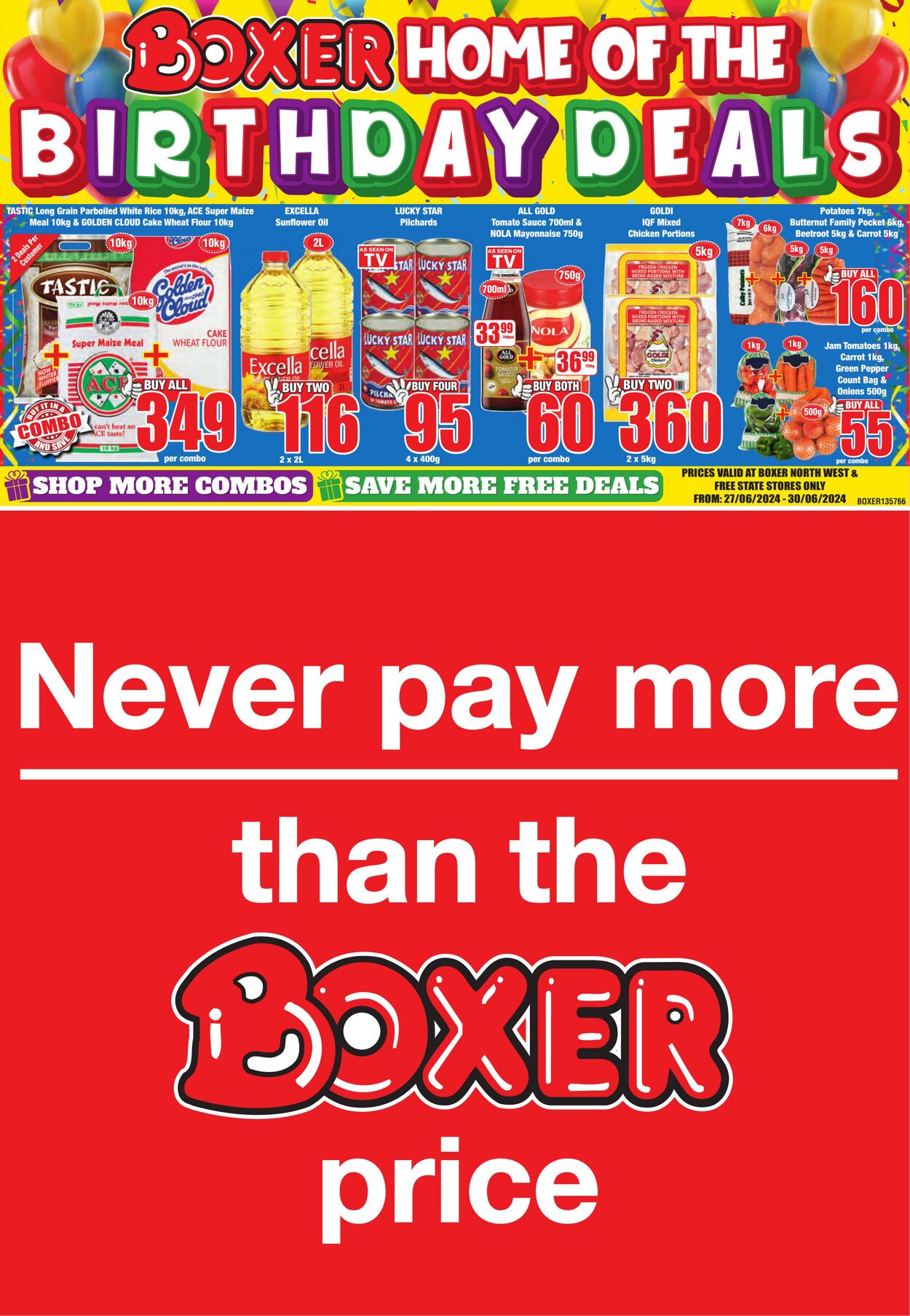 Boxer Promotional specials
