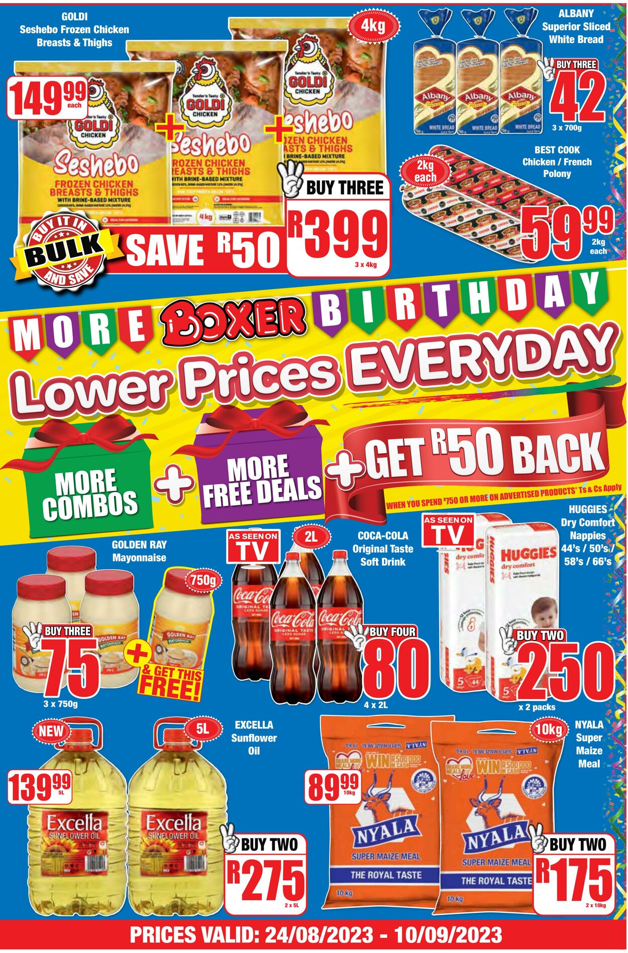 Boxer Promotional Leaflet Valid from 24.08 to 10.09 Page nb 1 za