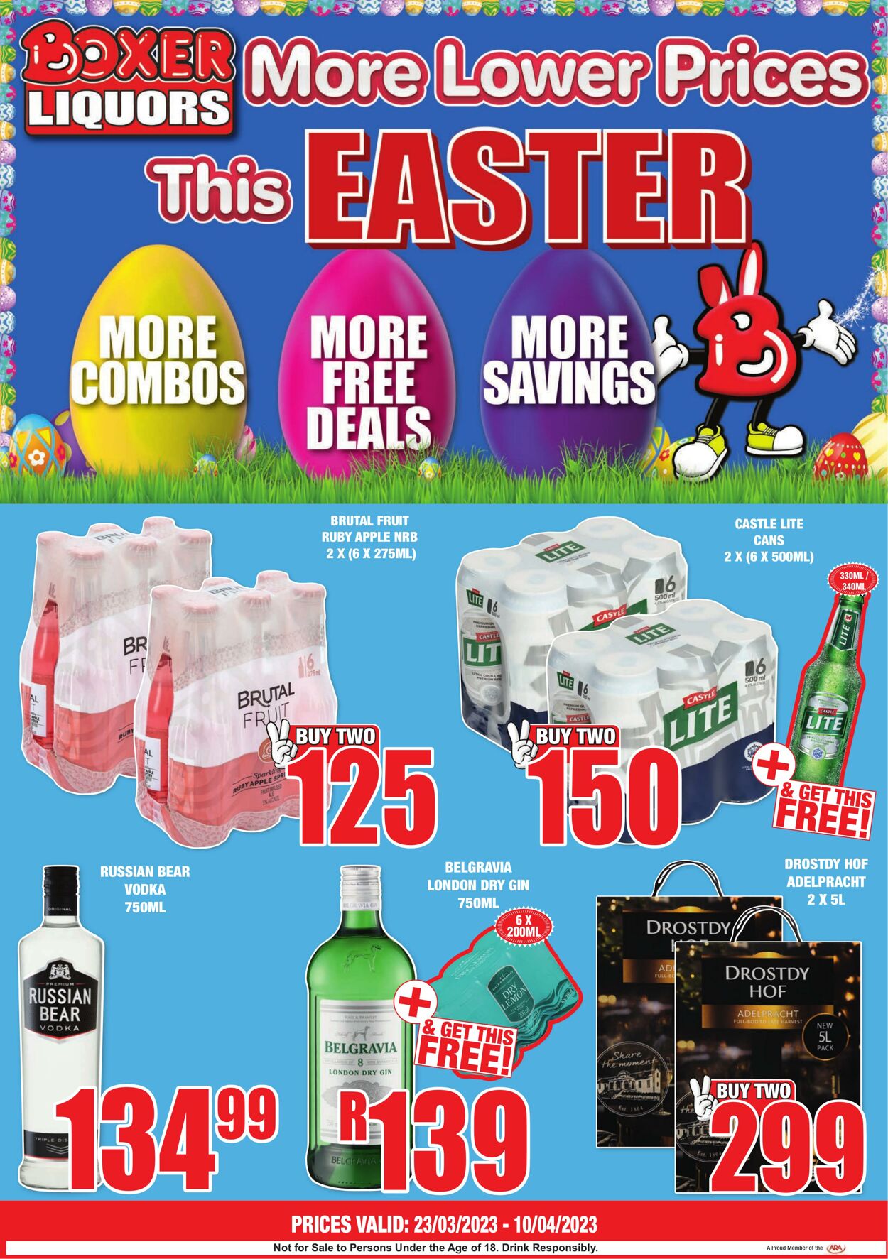 Boxer Promotional Leaflet Easter Valid from 23.03 to 10.04 Page