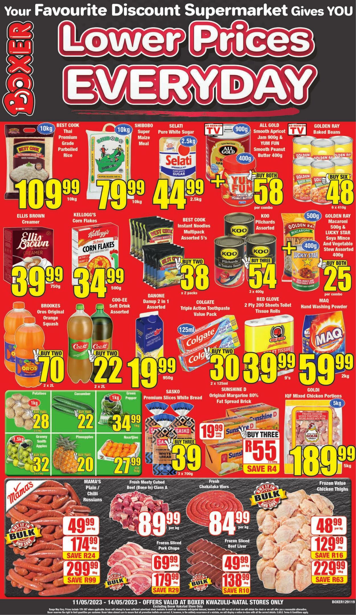 Boxer Promotional Leaflet KZN Weekly Specials Valid from 11.05 to