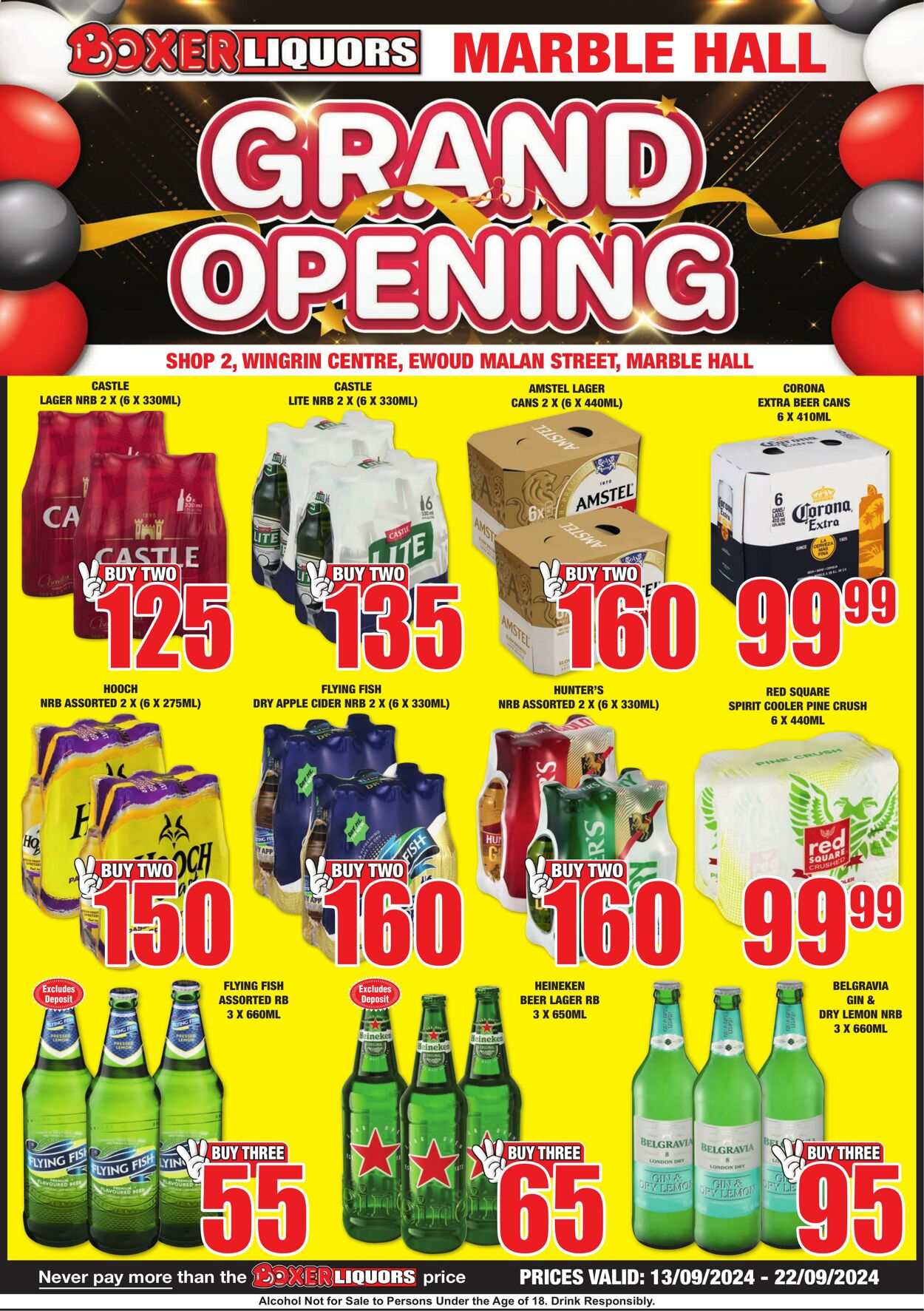 Special Boxer - Marble Hall Liquor Grand Opening 13 Sep, 2024 - 22 Sep, 2024