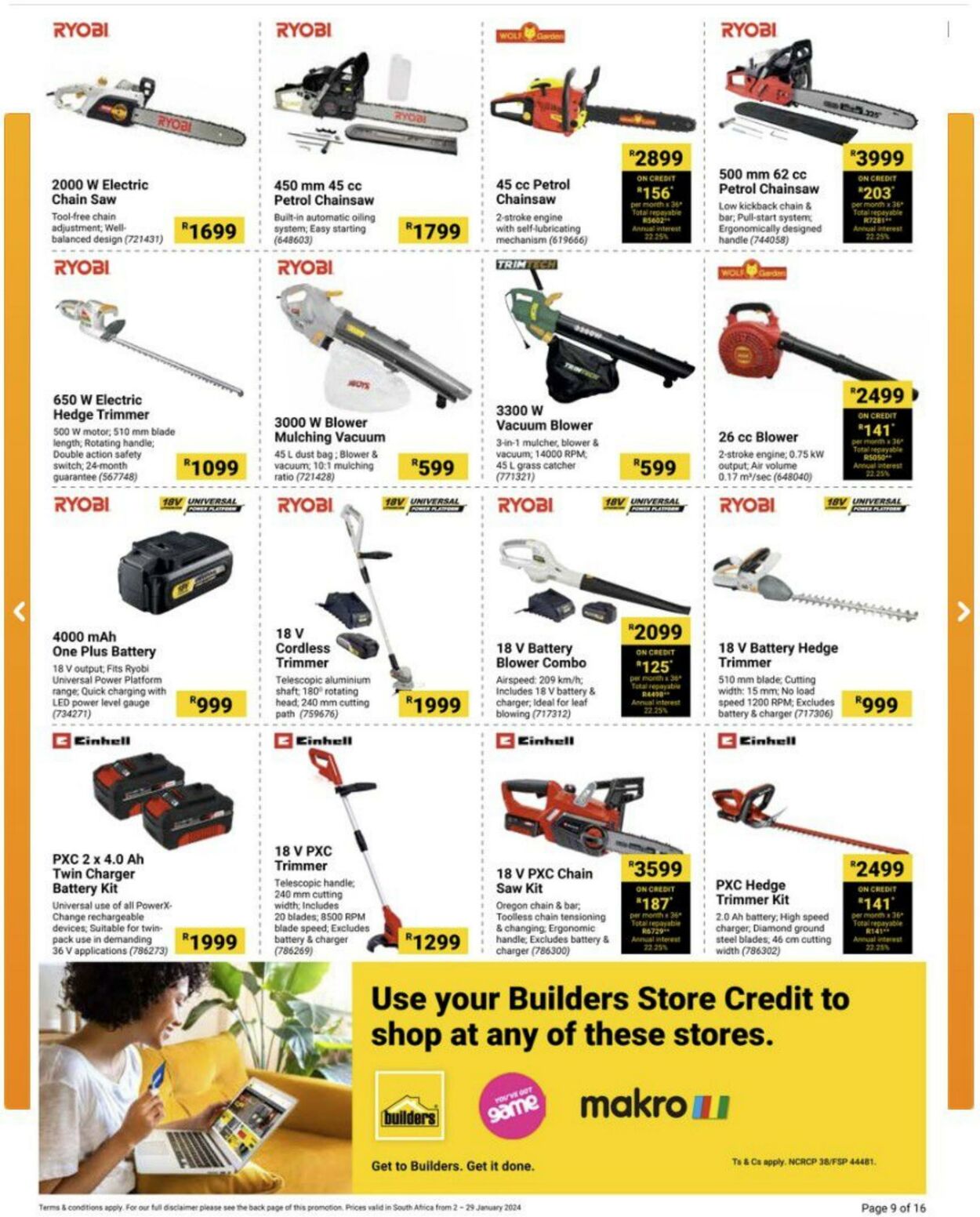 Special Builders Warehouse 02.01.2024 - 29.01.2024