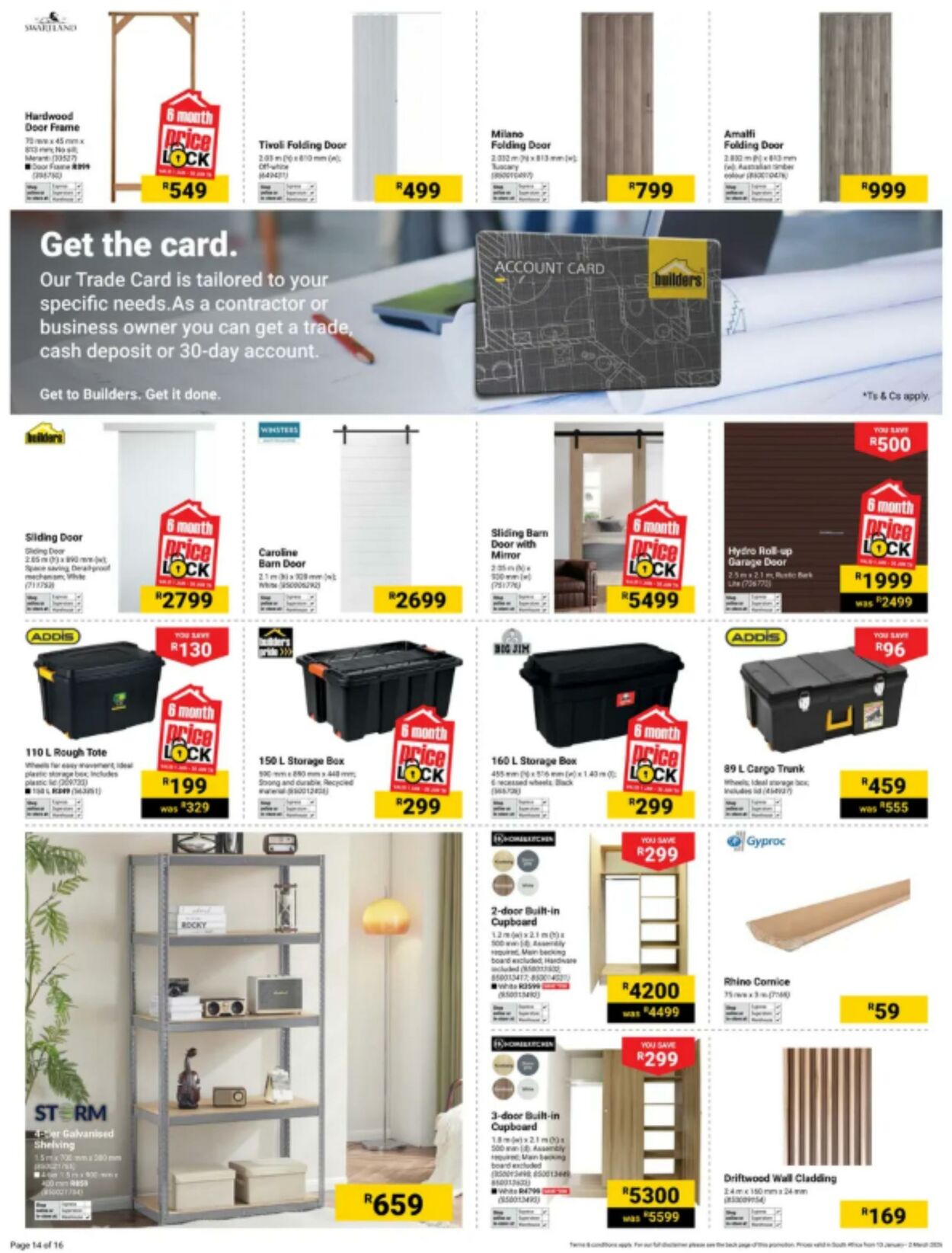 Special Builders Warehouse 13.01.2026 - 01.03.2026