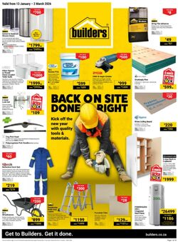 Special Builders Warehouse 13.01.2026 - 01.03.2026