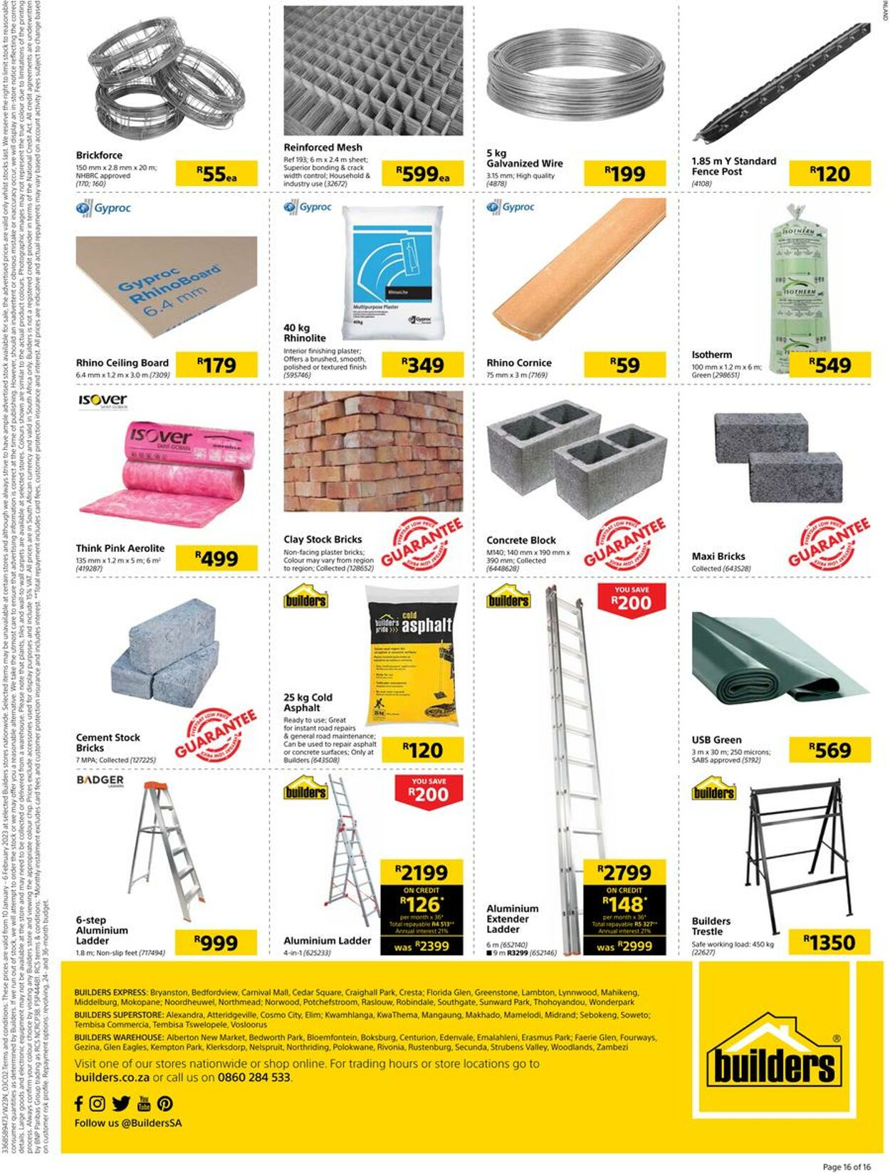 Special Builders Warehouse 10.01.2023 - 06.02.2023