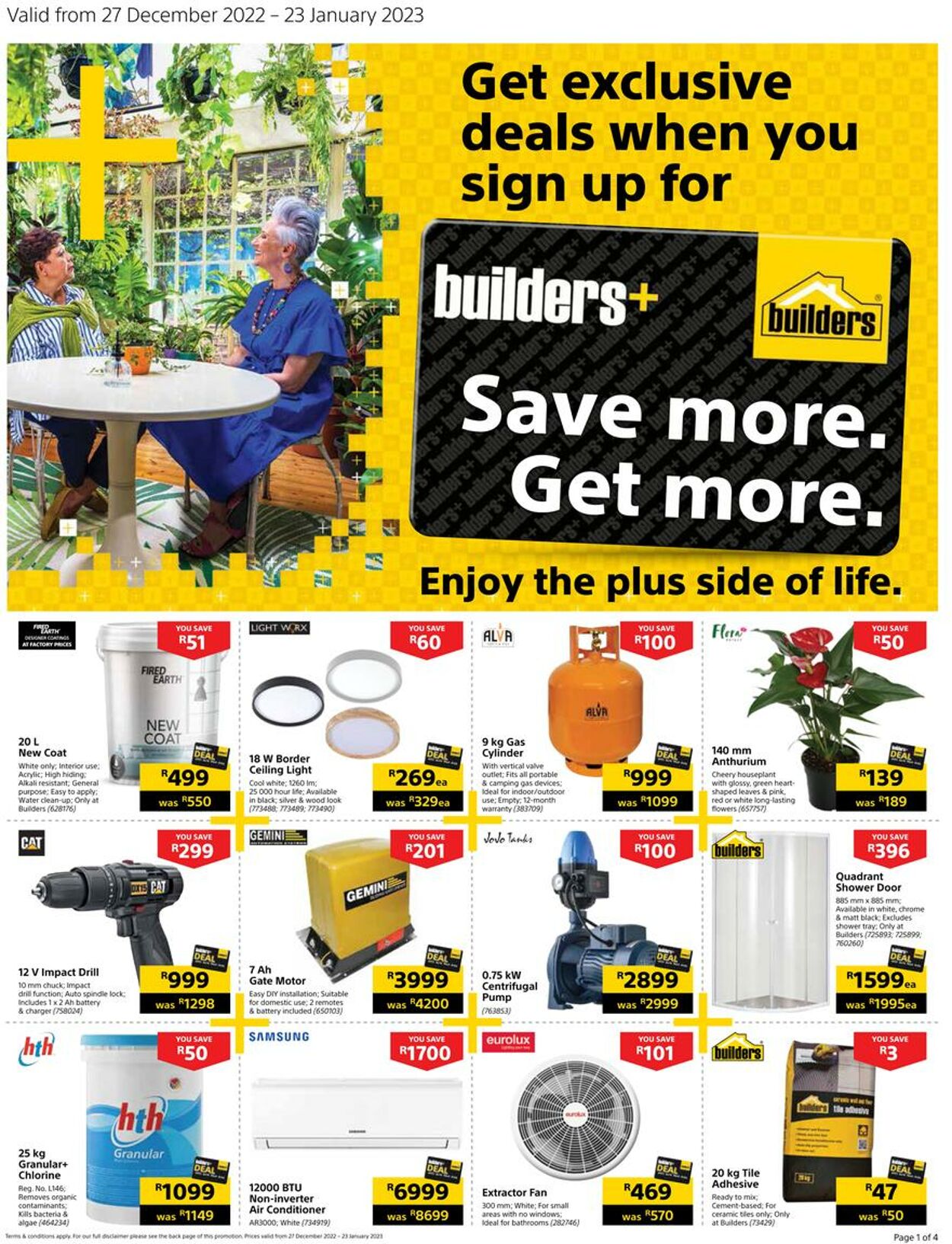 Special Builders Warehouse 27.12.2022 - 23.01.2023