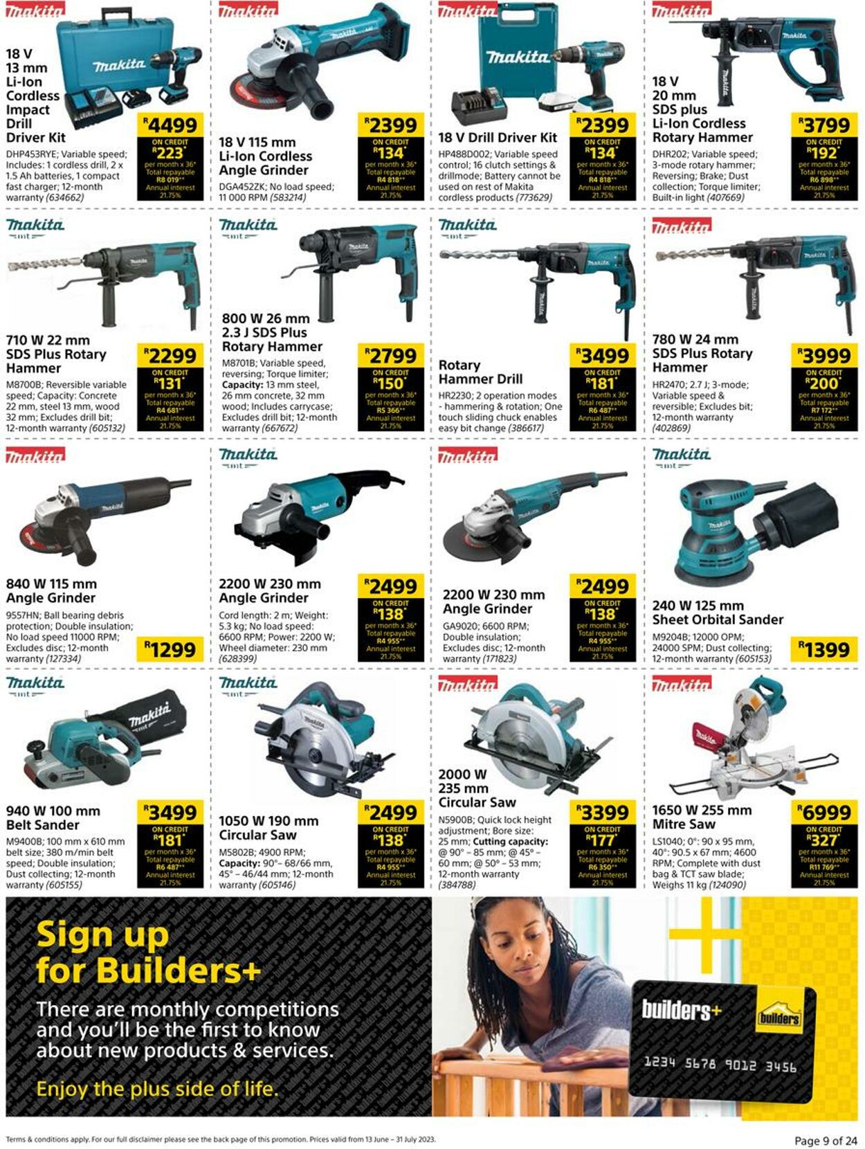 Builders warehouse cordless outlet drill