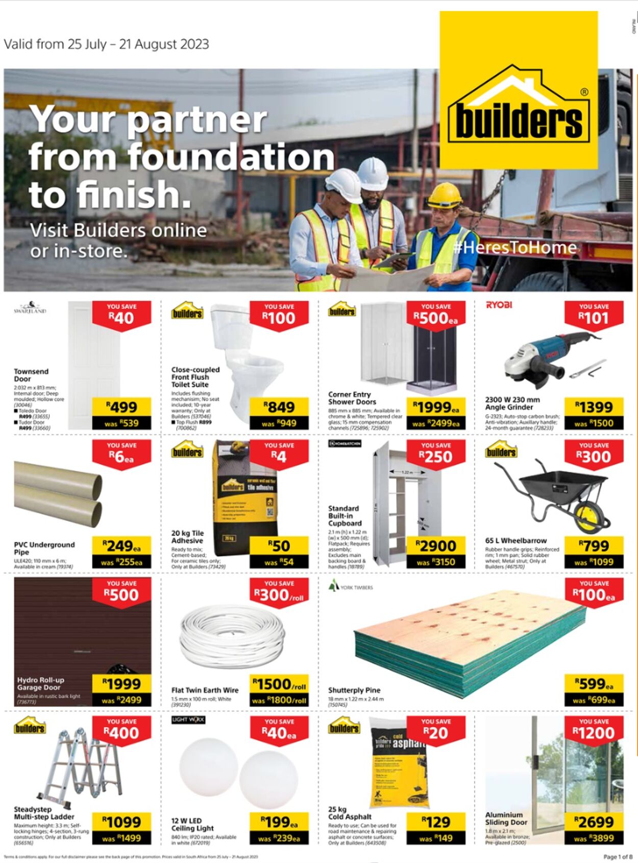 Special Builders Warehouse 25.07.2023 - 21.08.2023