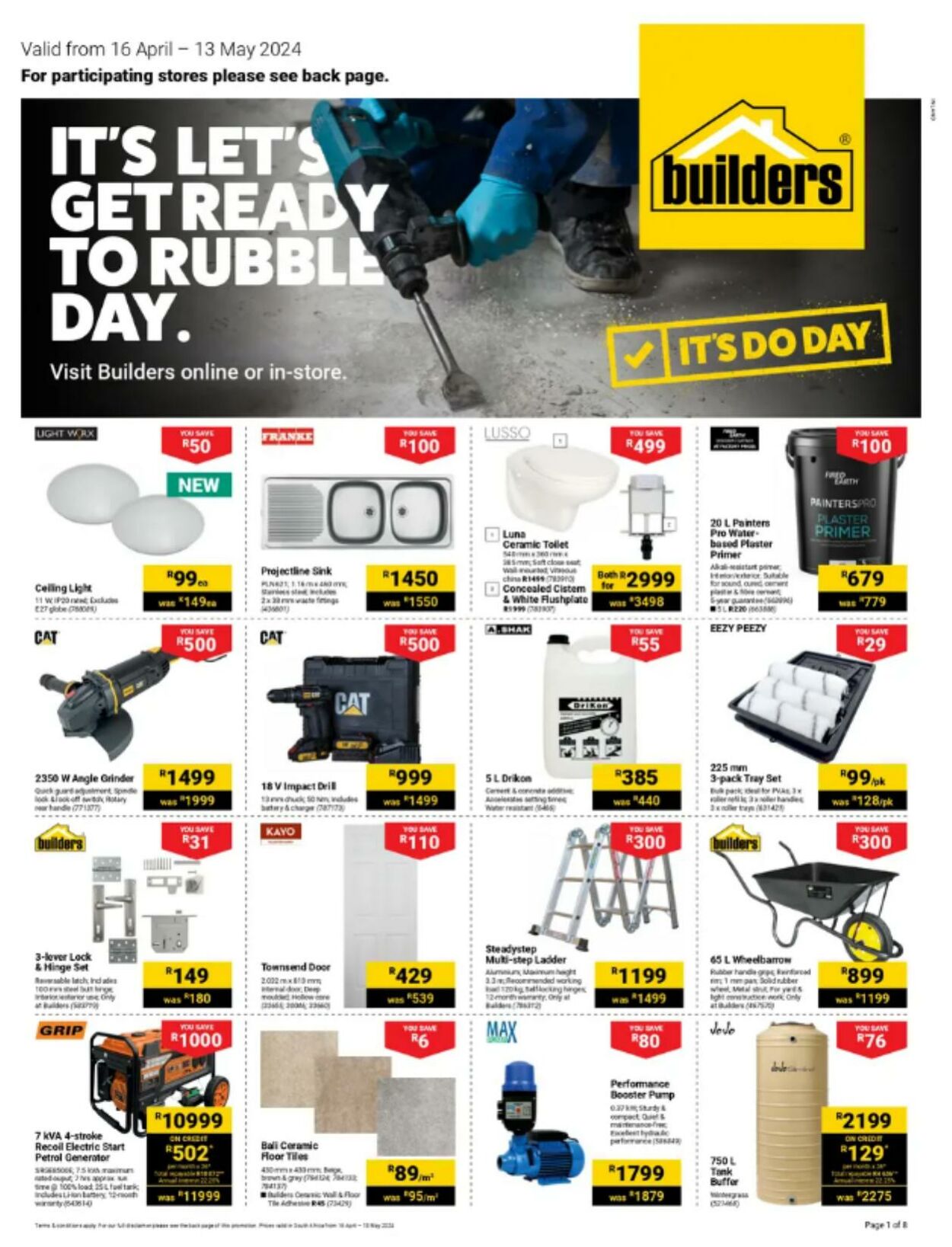 Builders Warehouse Promotional specials