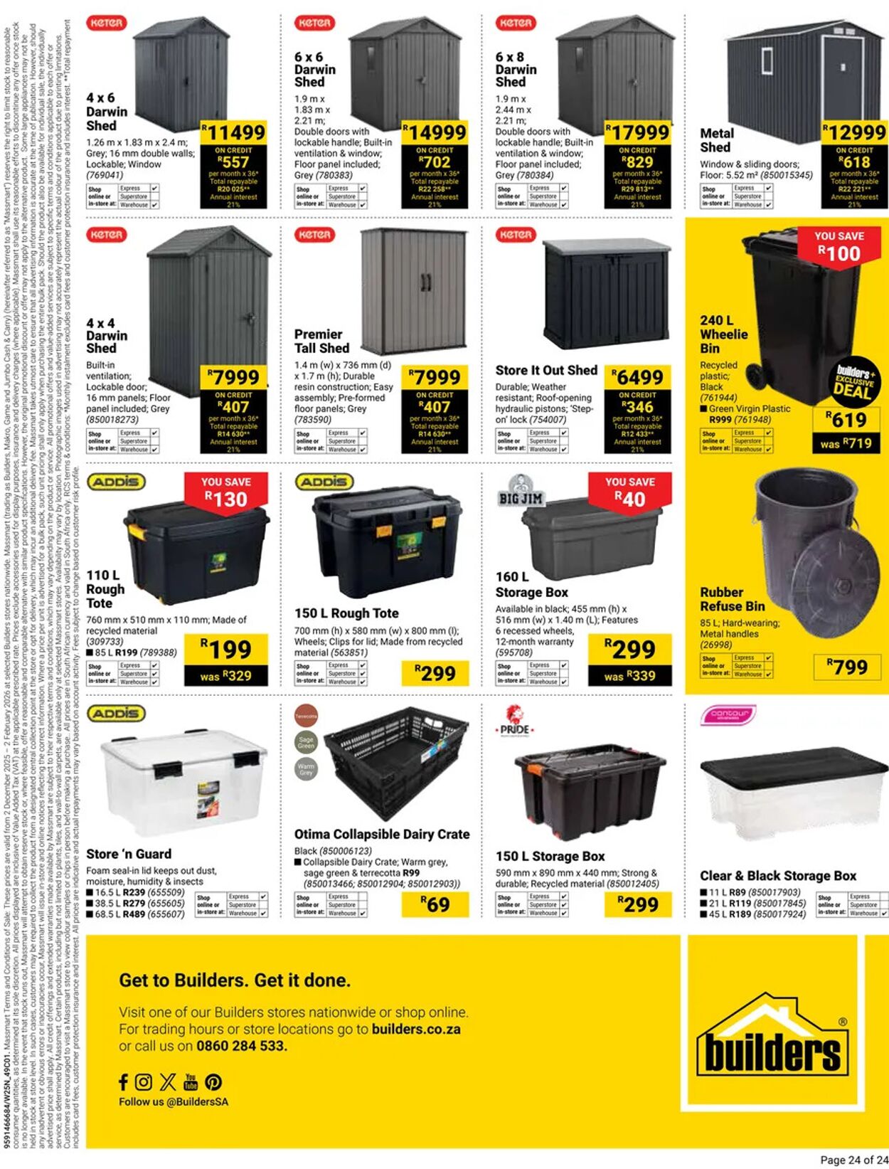 Special Builders Warehouse 02.12.2025 - 02.02.2026