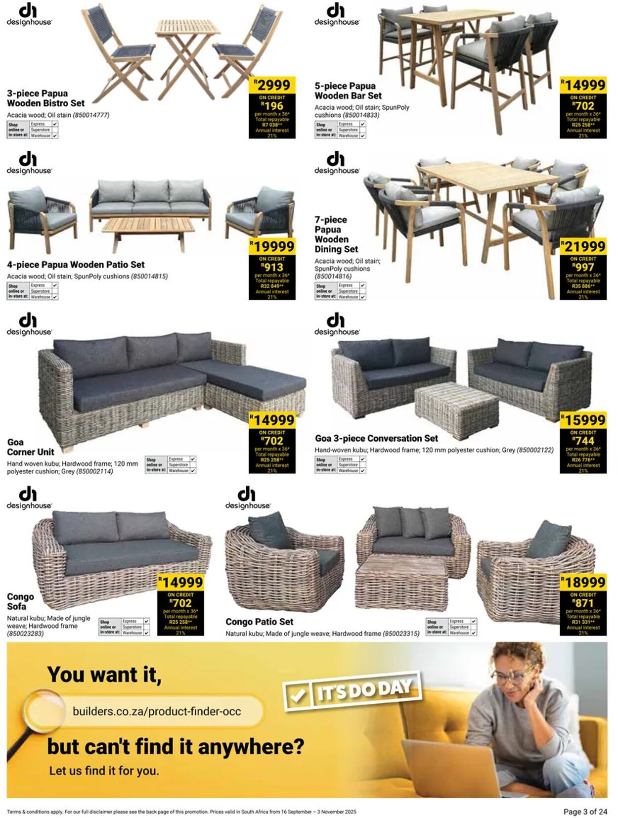 Special Builders Warehouse 16.09.2025 - 03.10.2025