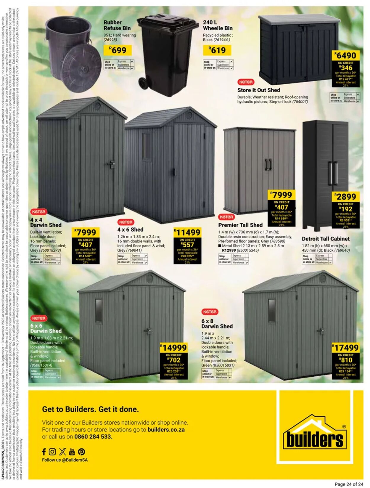 Special Builders Warehouse 16.09.2025 - 03.10.2025