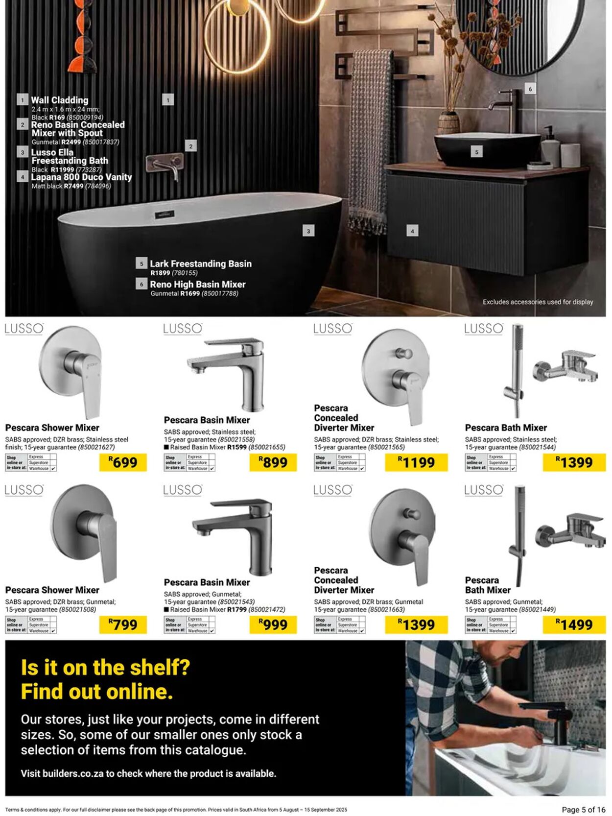 Special Builders Warehouse 05.08.2025 - 15.09.2025