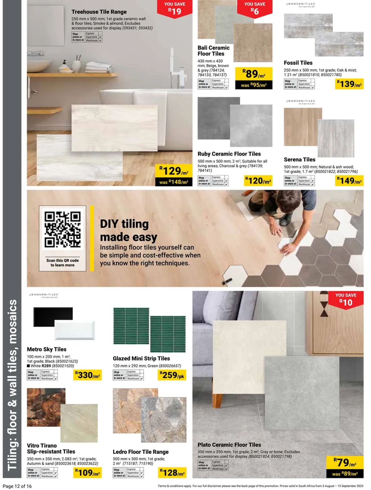 Special Builders Warehouse 05.08.2025 - 15.09.2025