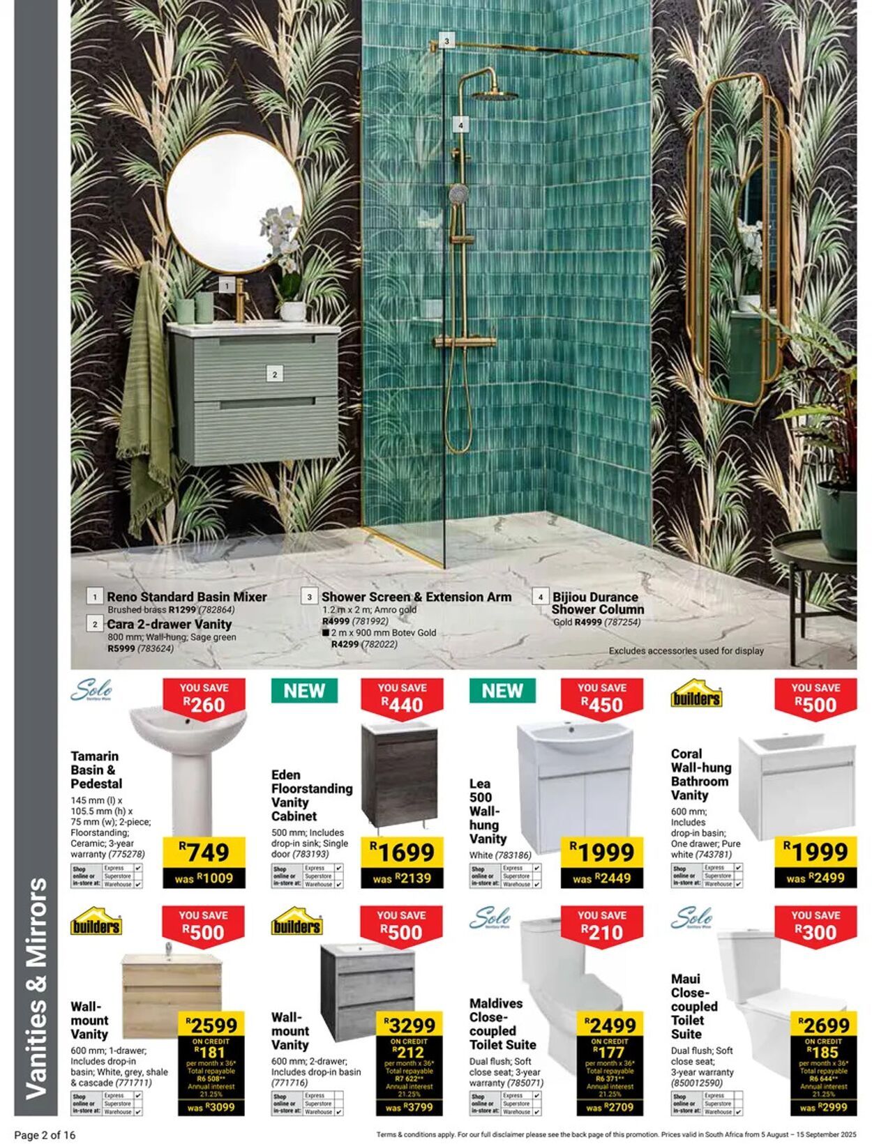 Special Builders Warehouse 05.08.2025 - 15.09.2025