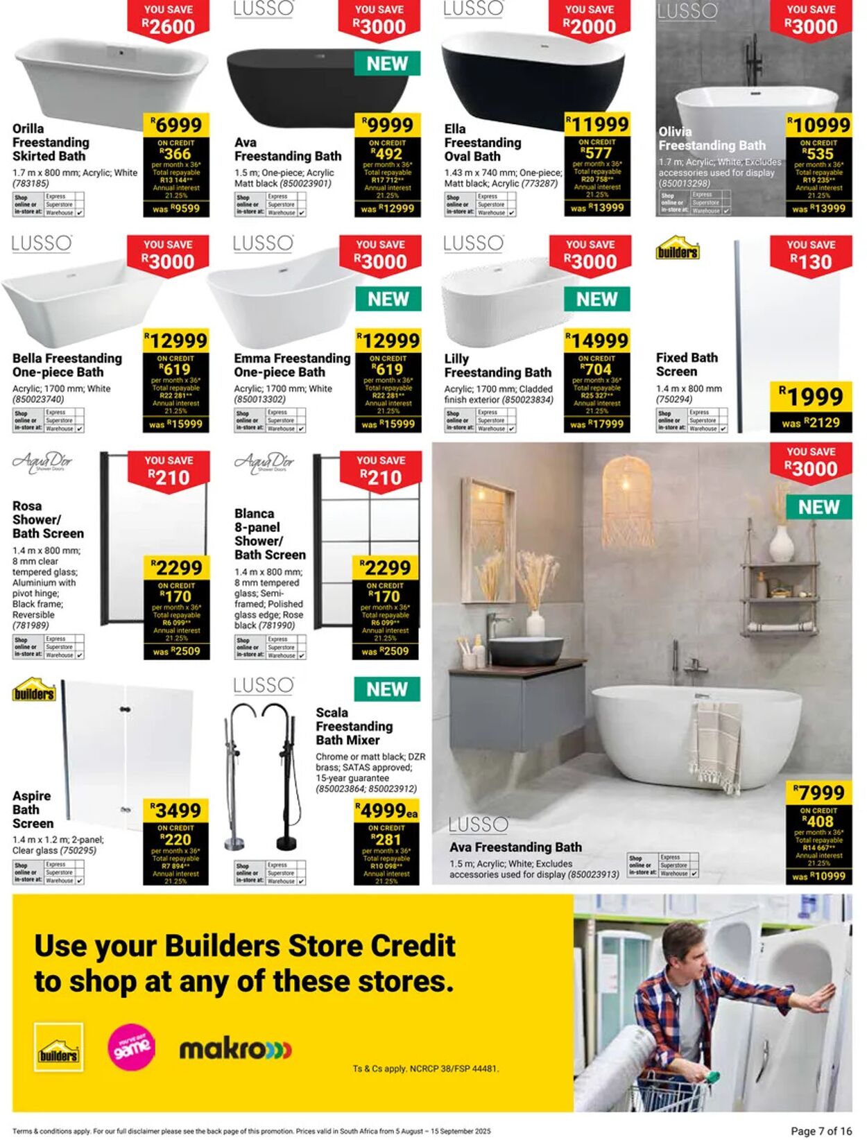 Special Builders Warehouse 05.08.2025 - 15.09.2025