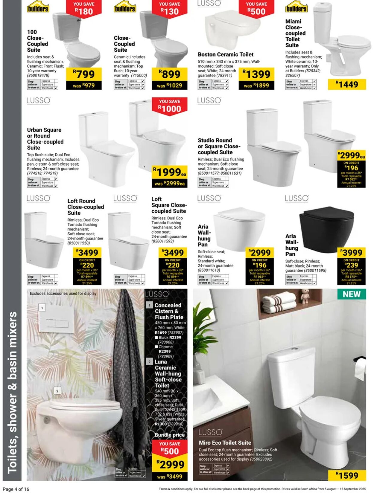 Special Builders Warehouse 05.08.2025 - 15.09.2025