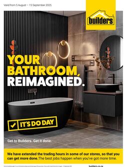 Special Builders Warehouse 05.08.2025 - 15.09.2025