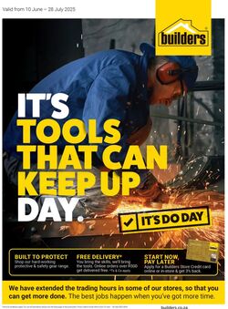 Special Builders Warehouse 10.06.2025 - 28.07.2025