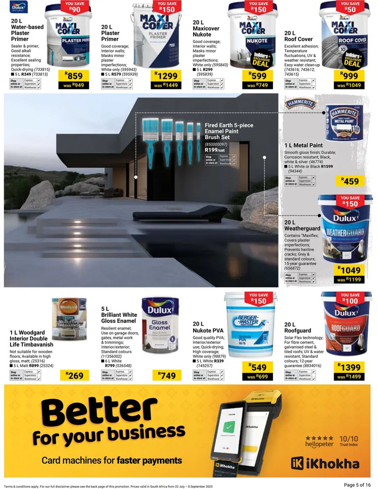 Special Builders Warehouse 22.07.2025 - 08.09.2025