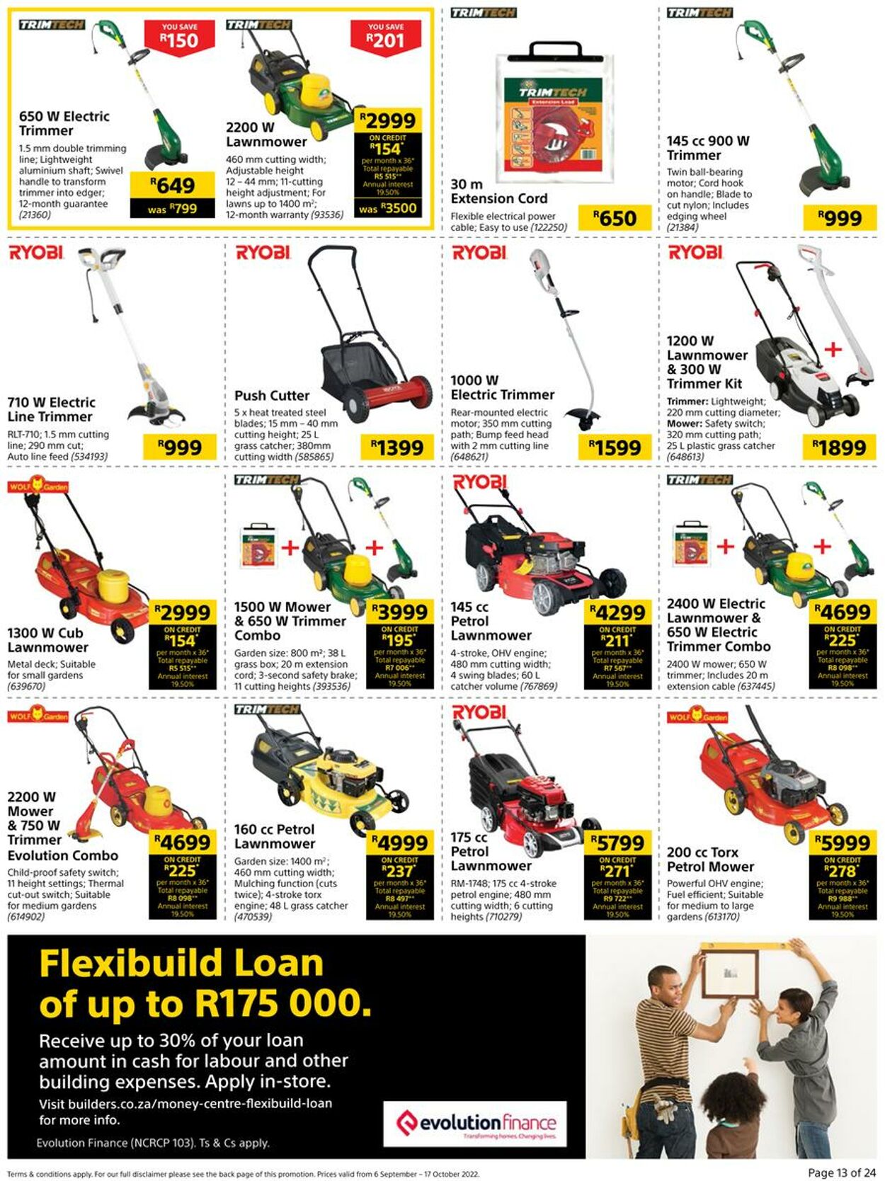 Lawn mower combo online specials