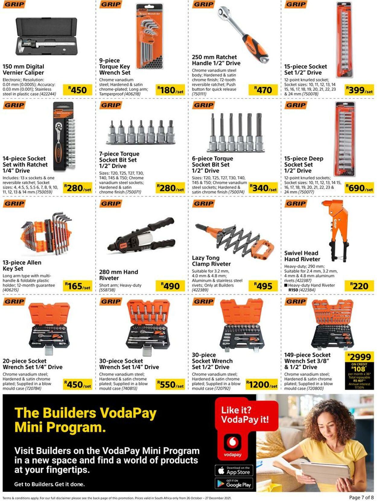 Special Builders Warehouse 25.10.2021 - 26.12.2021