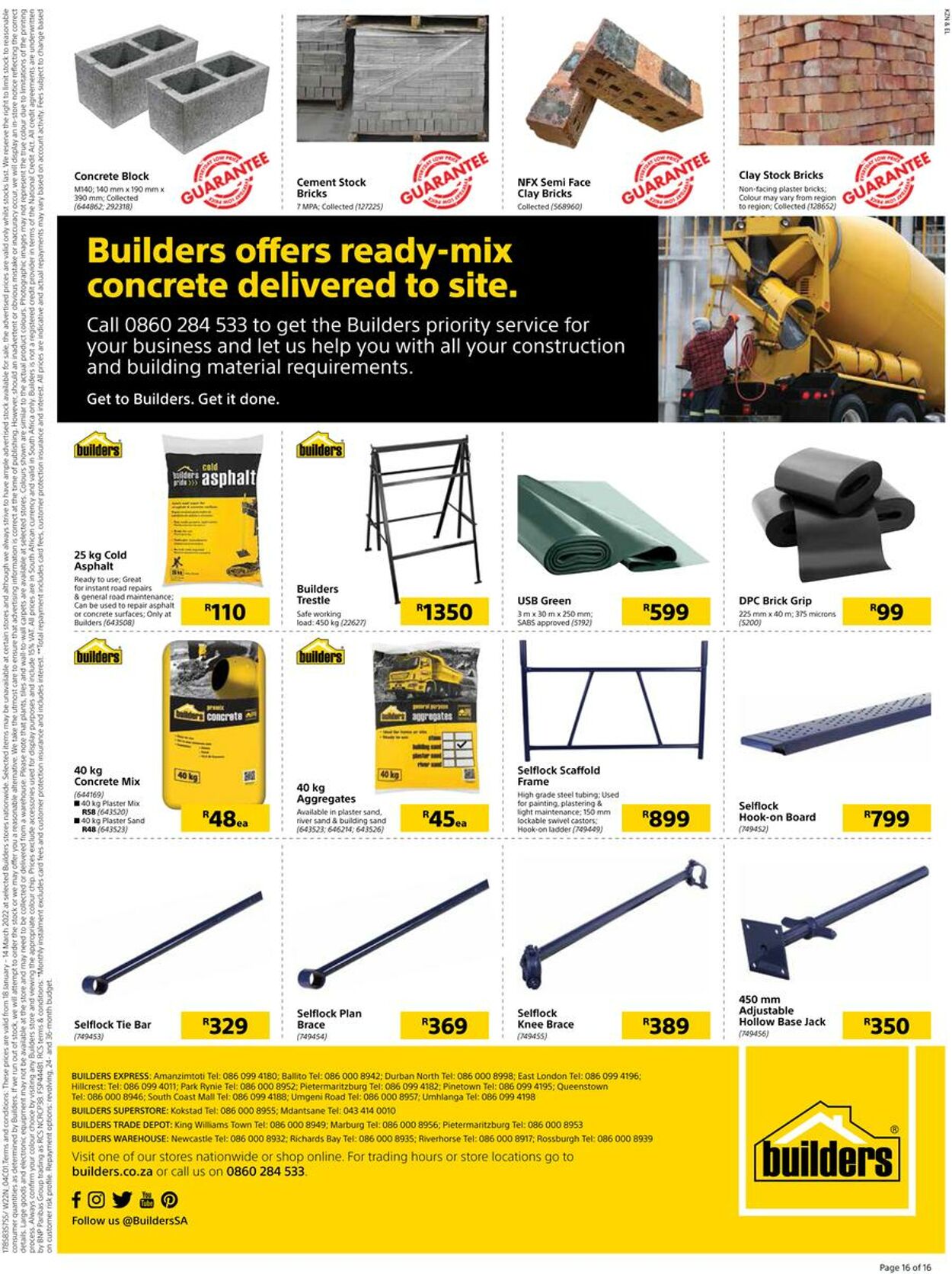 Special Builders Warehouse 18.01.2022 - 14.03.2022