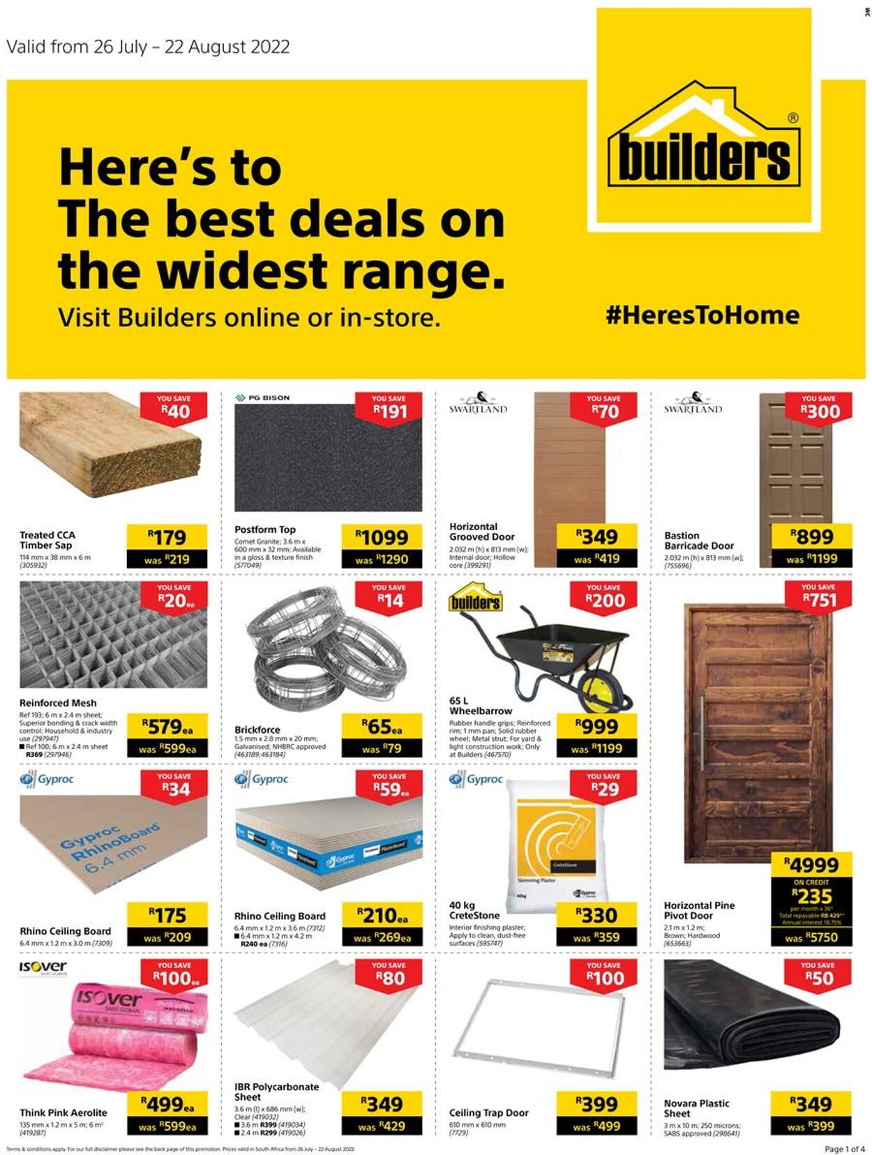 Special Builders Warehouse 26.07.2022-22.08.2022