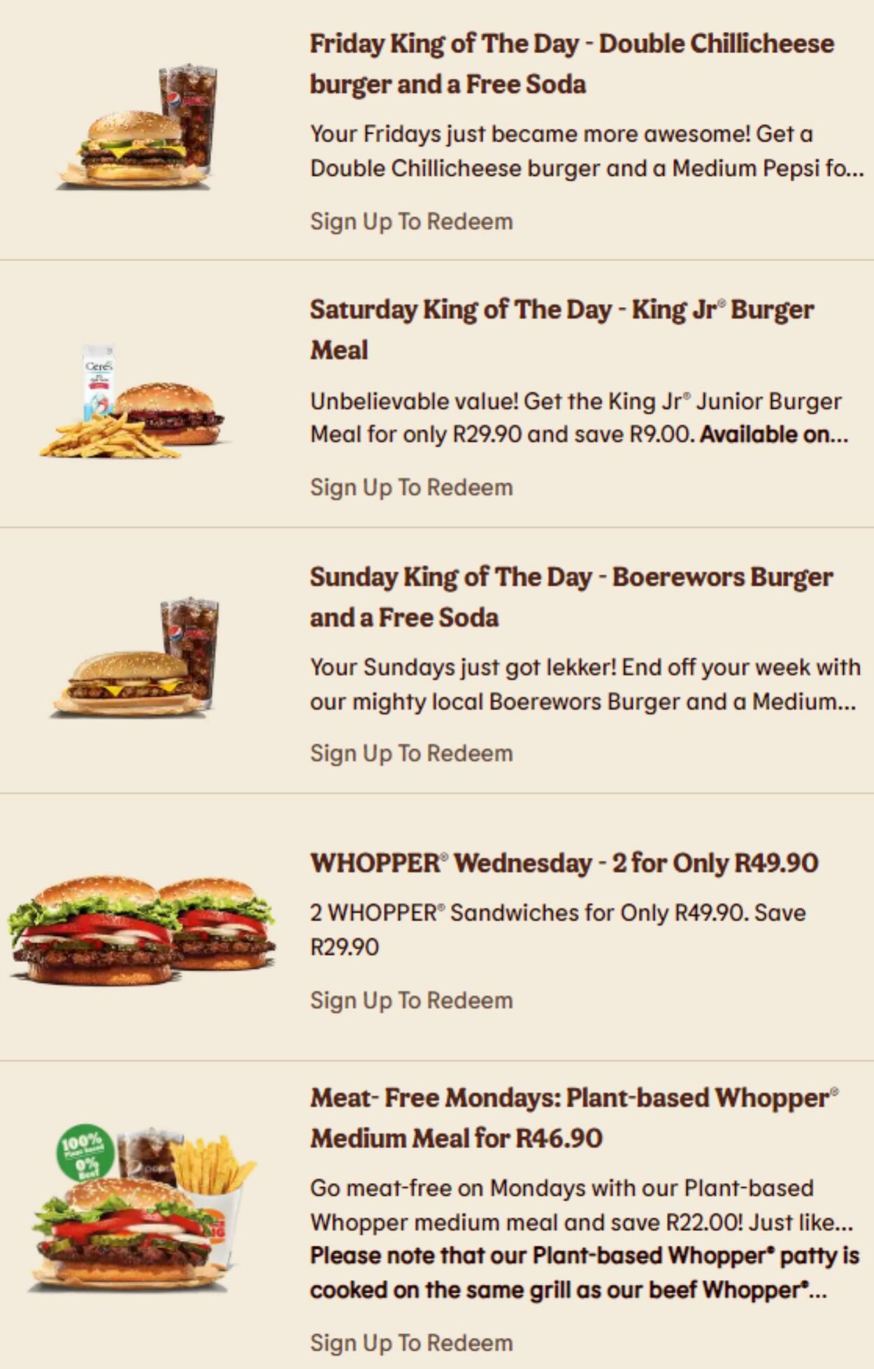 Special Burger King 28.06.2022 - 12.07.2022