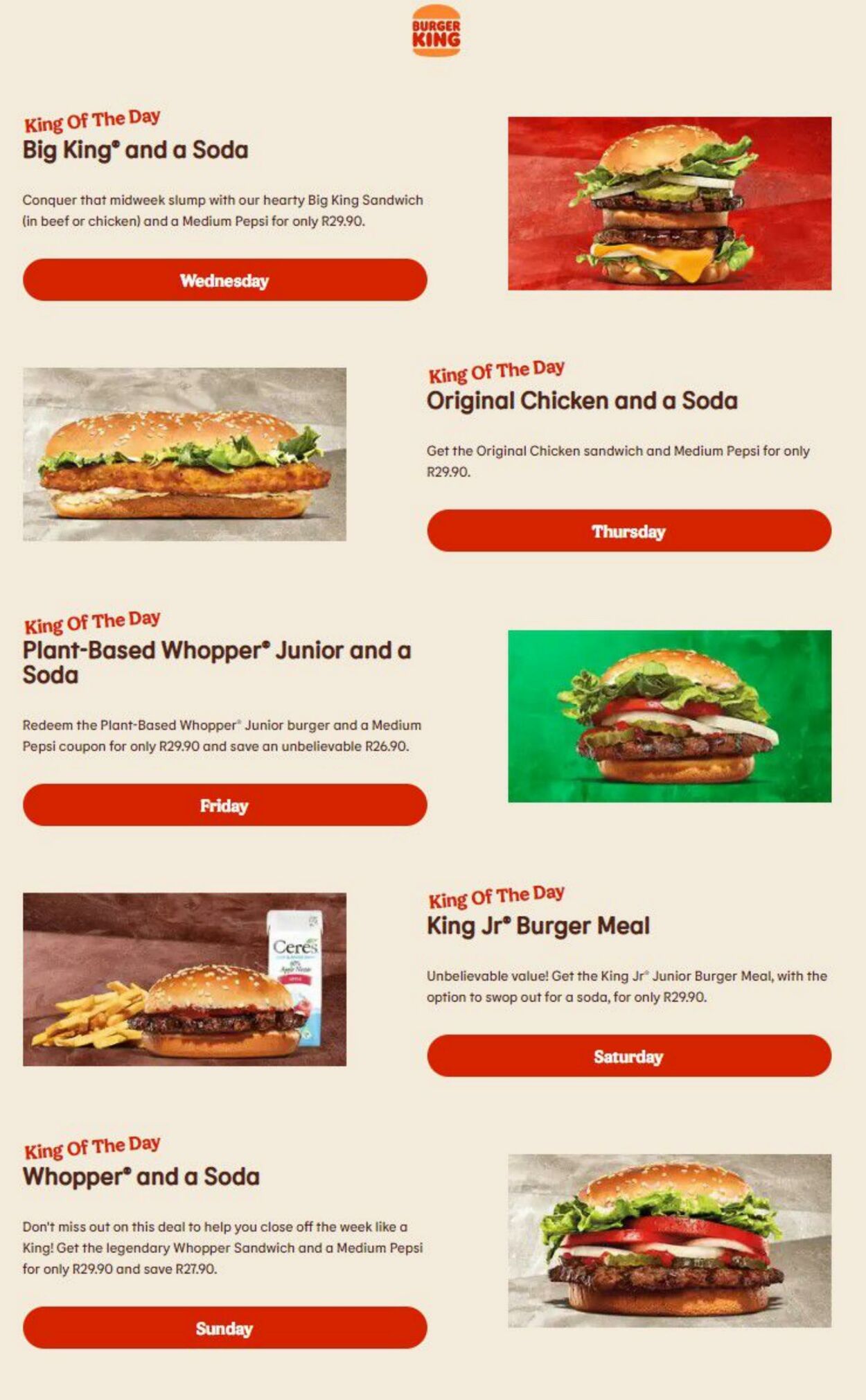 Special Burger King 27.10.2022 - 10.11.2022