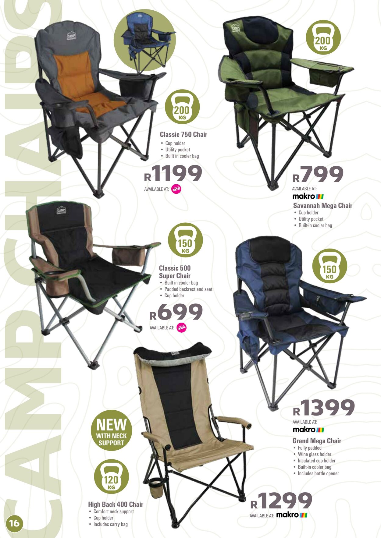 Camp master best sale grand mega chair