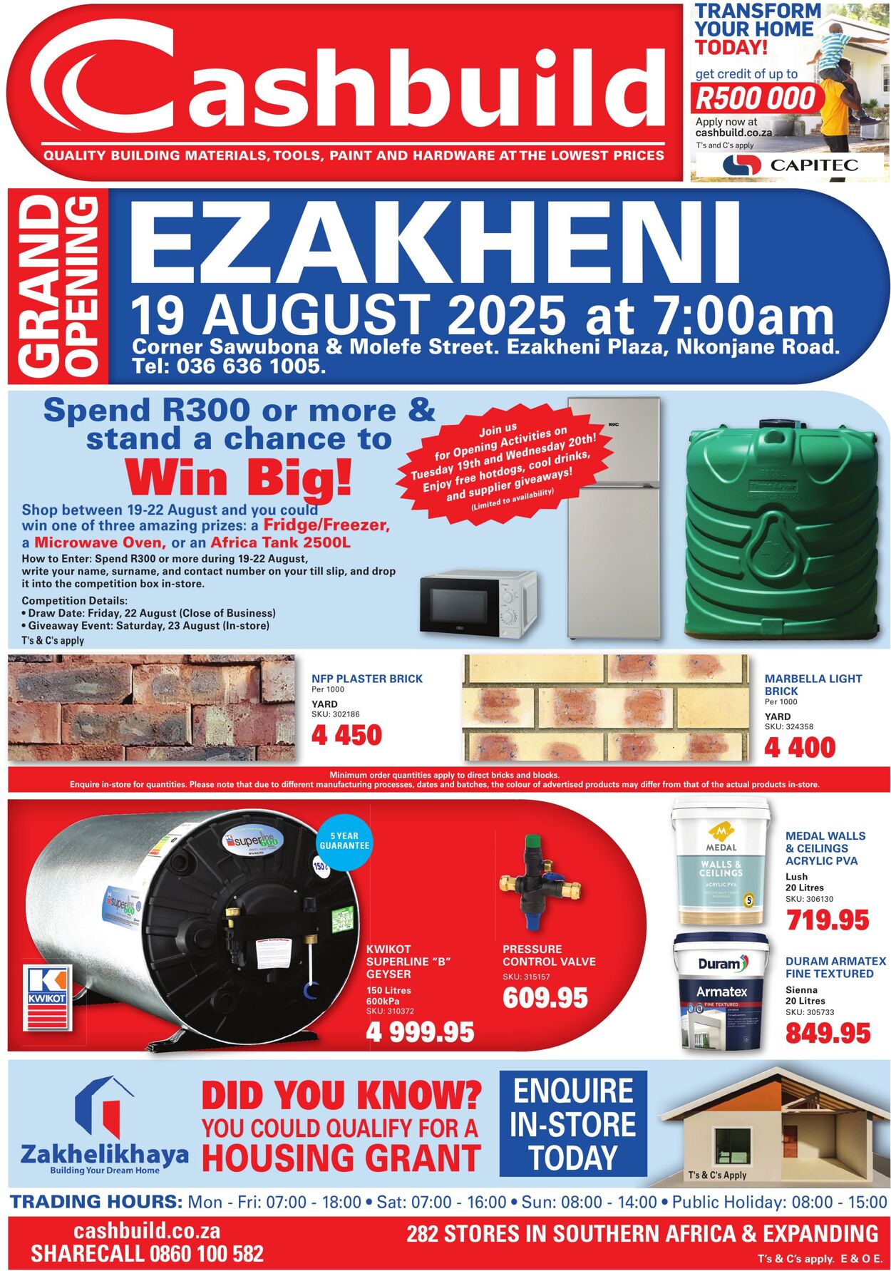 Special Cashbuild 20.08.2025 - 20.09.2025