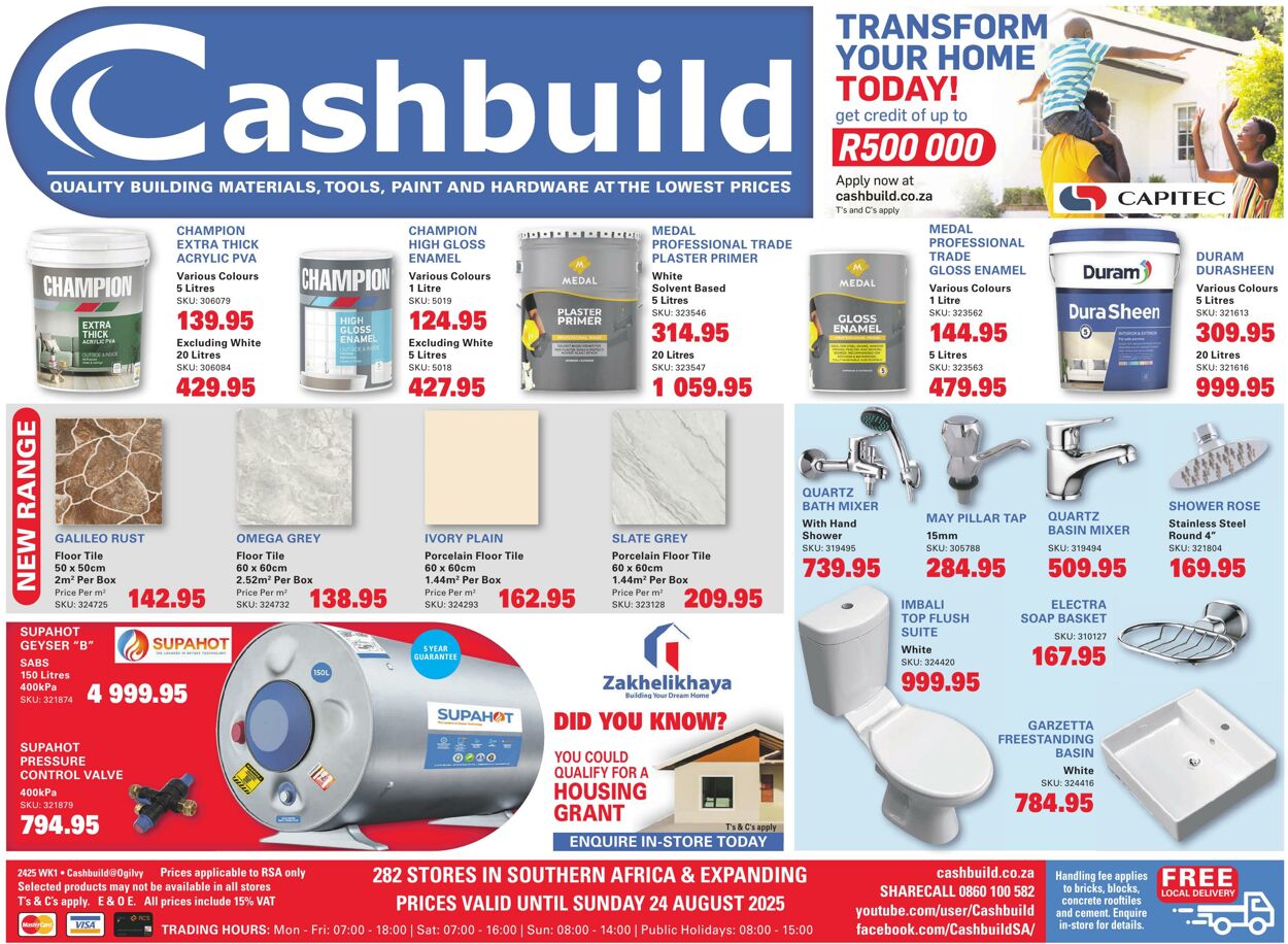 Special Cashbuild 31.07.2025 - 31.08.2025