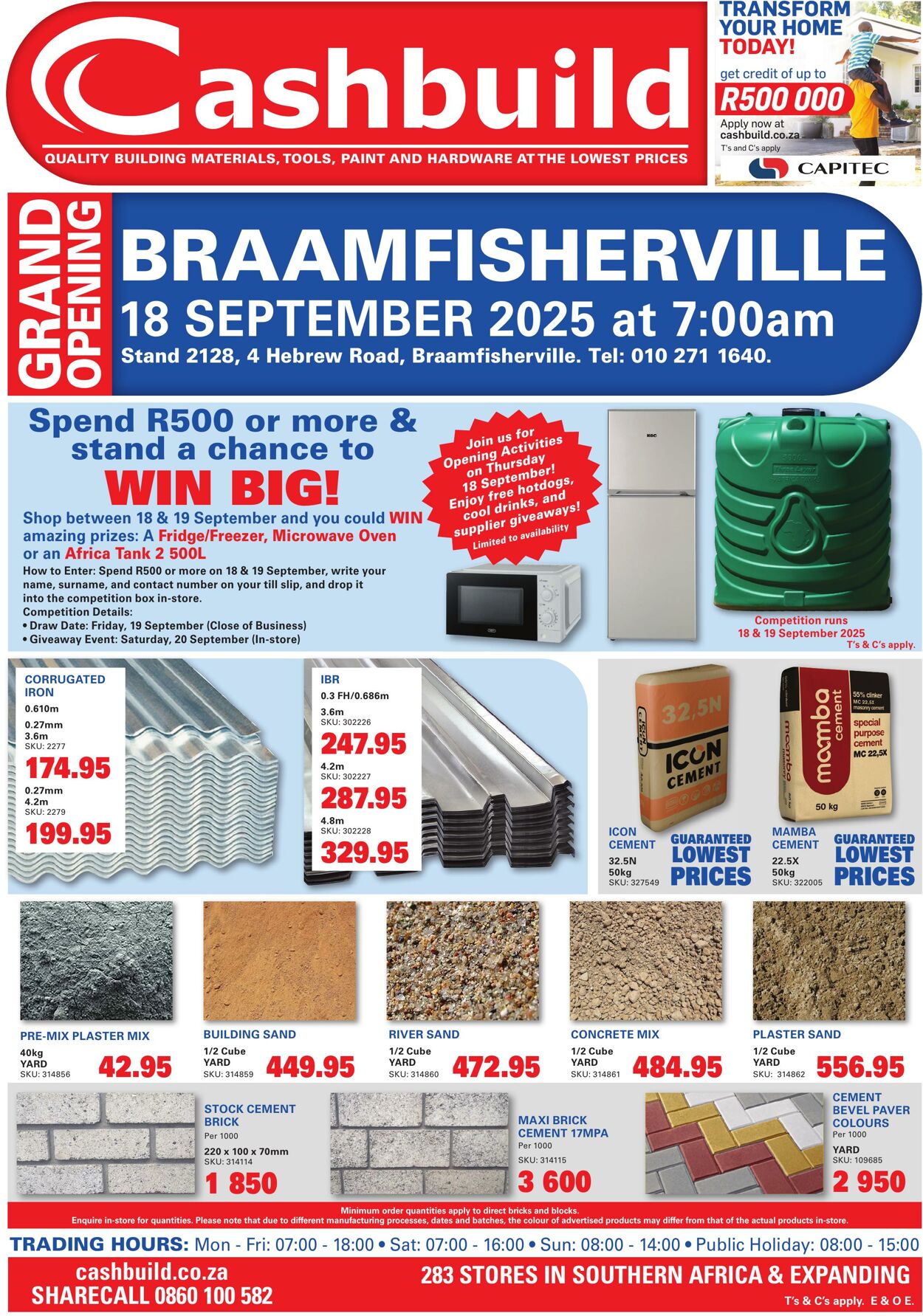 Special Cashbuild 18.09.2025 - 18.10.2025