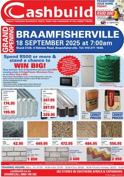 Special Cashbuild 18.09.2025 - 18.10.2025