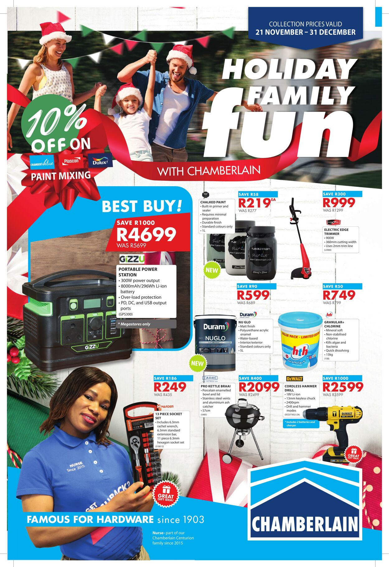 Chamberlain Promotional specials
