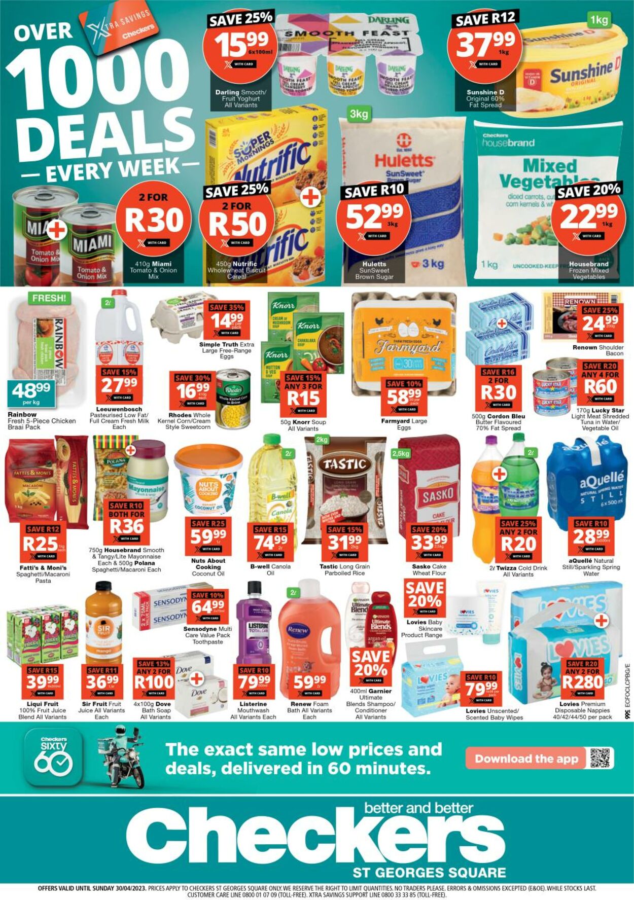 Checkers Promotional Leaflet - Valid from 06.04 to 30.04 - Page nb 1 ...