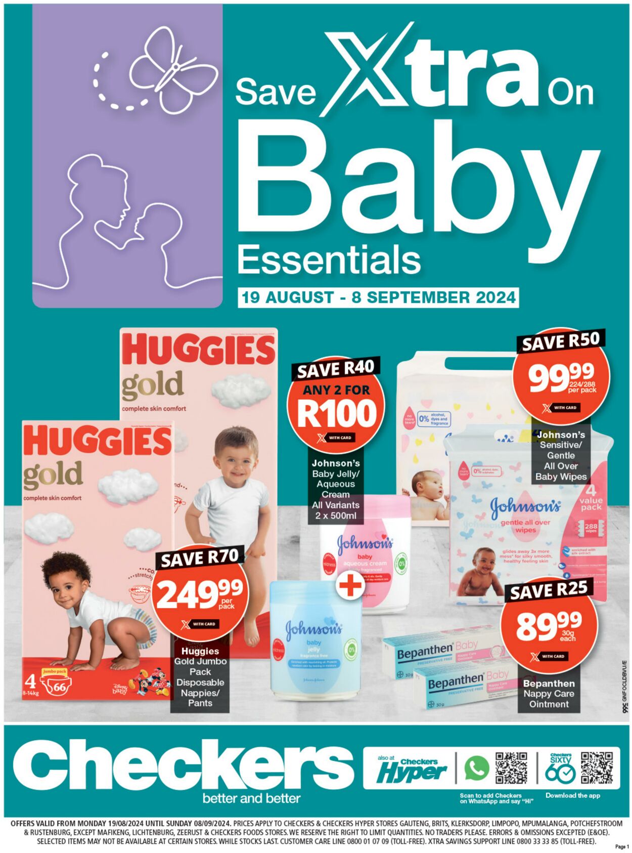 Special Checkers - Checkers Baby Promotion Gauteng | 19 August - 08 September 2024 19 Aug, 2024 - 8 Sep, 2024