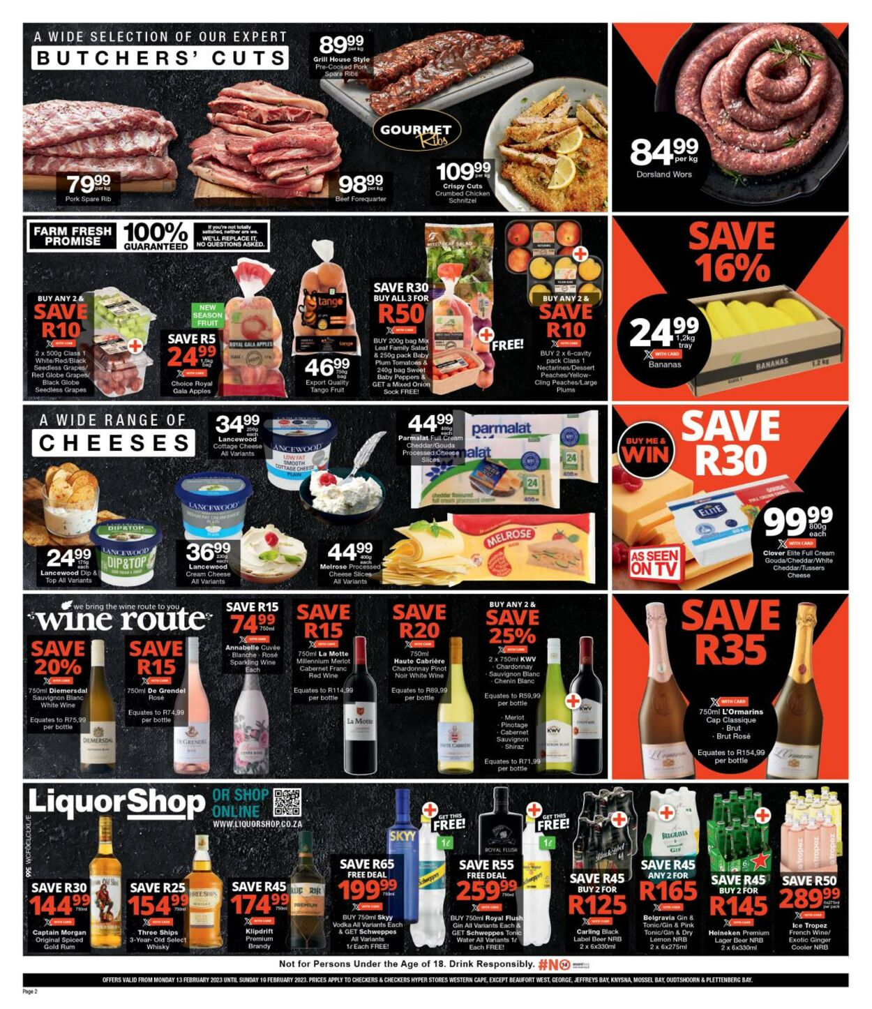 Checkers Promotional Leaflet - Valid from 13.02 to 19.02 - Page nb 2 ...