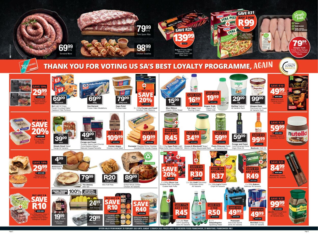 Checkers Promotional Leaflet - Valid from 20.02 to 12.03 - Page nb 2 ...