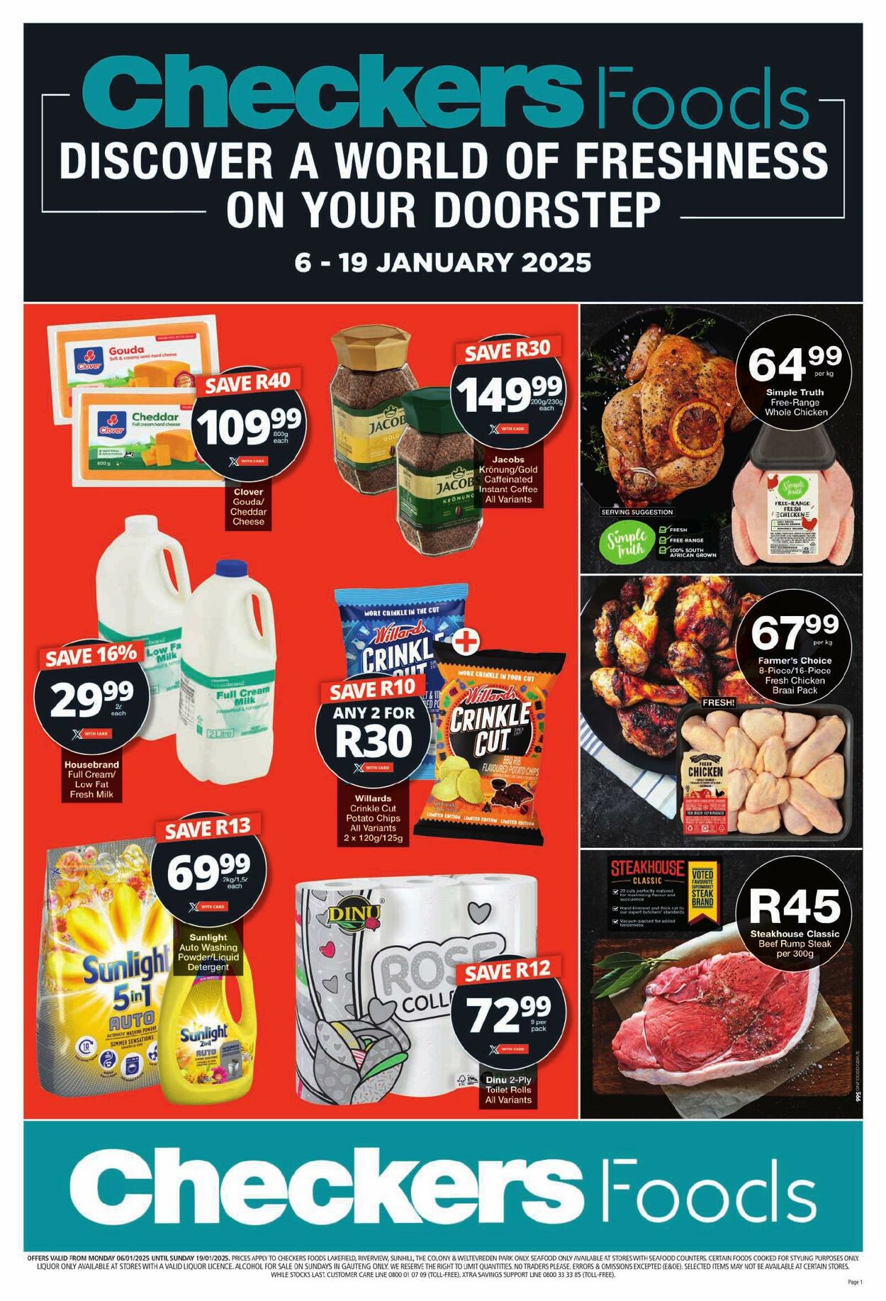 Special Checkers - Checkers Foods January Mid-Month Promotion Gauteng | 06 January - 19 January 2025 6 Jan, 2025 - 19 Jan, 2025