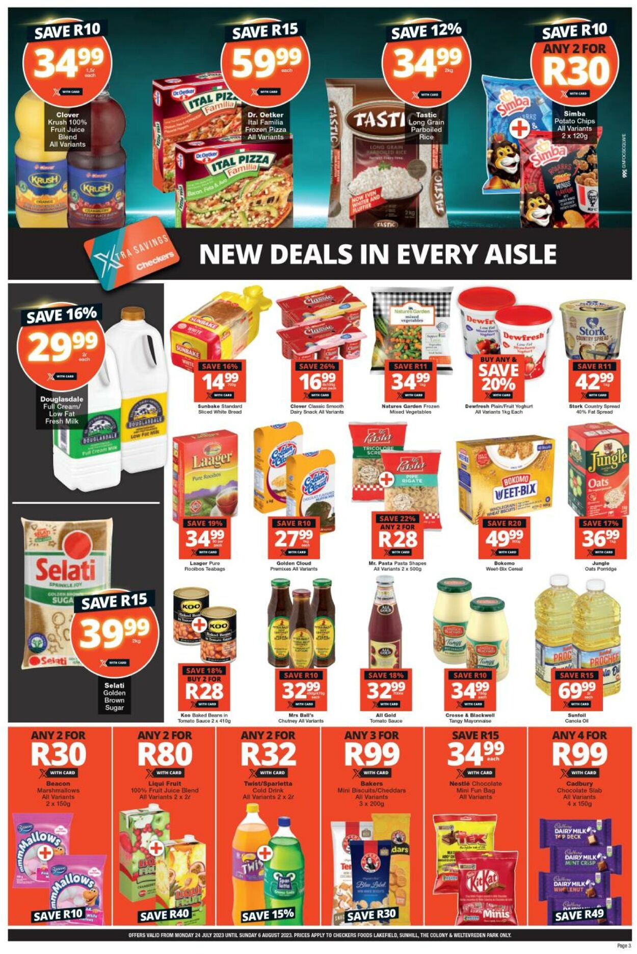 Checkers Promotional Leaflet - Valid from 24.07 to 06.08 - Page nb 3 ...