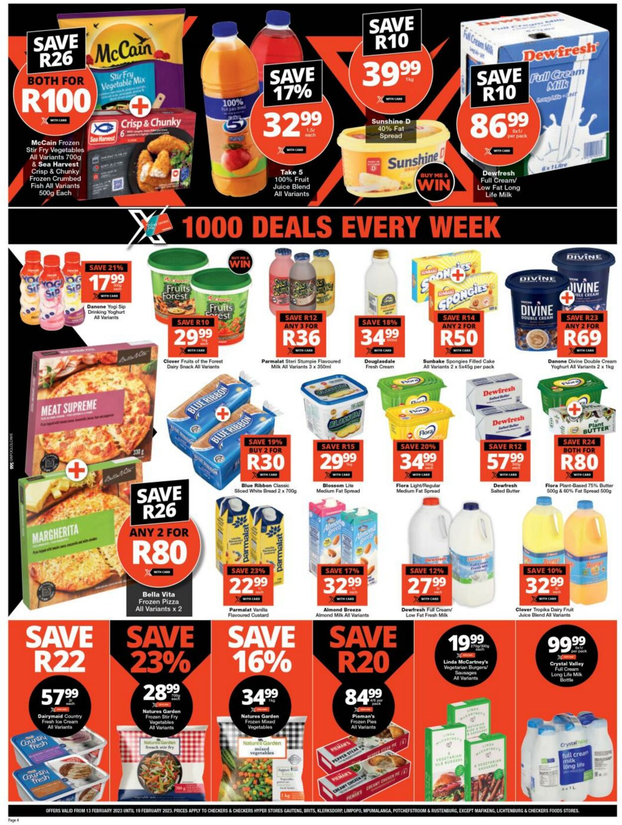 Checkers Promotional Leaflet - Valid from 13.02 to 19.02 - Page nb 4 ...