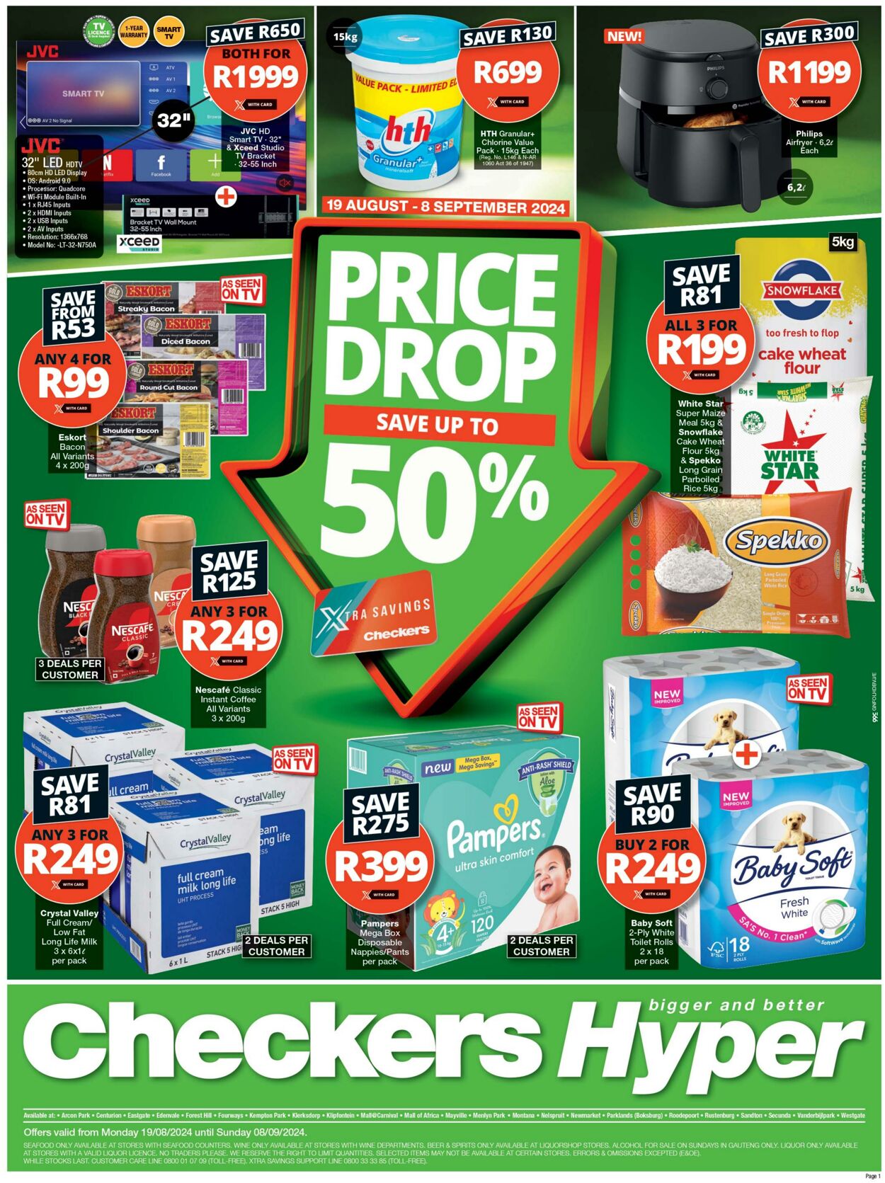 Special Checkers - Checkers Hyper August Month-End Promotion Gauteng | 19 August - 08 September 2024 19 Aug, 2024 - 8 Sep, 2024