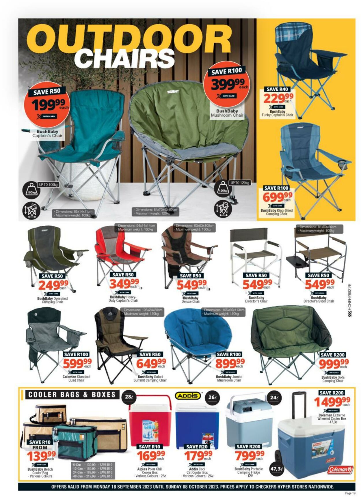 Mushroom camping best sale chair checkers