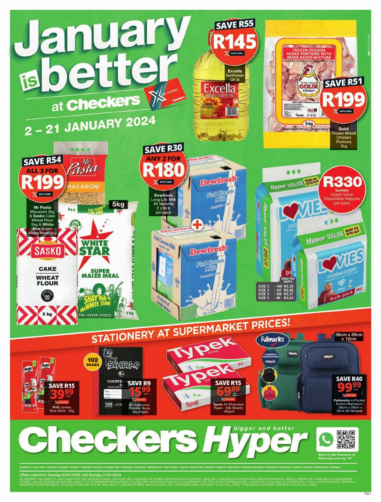 Special Checkers 02.01.2024 - 21.01.2024