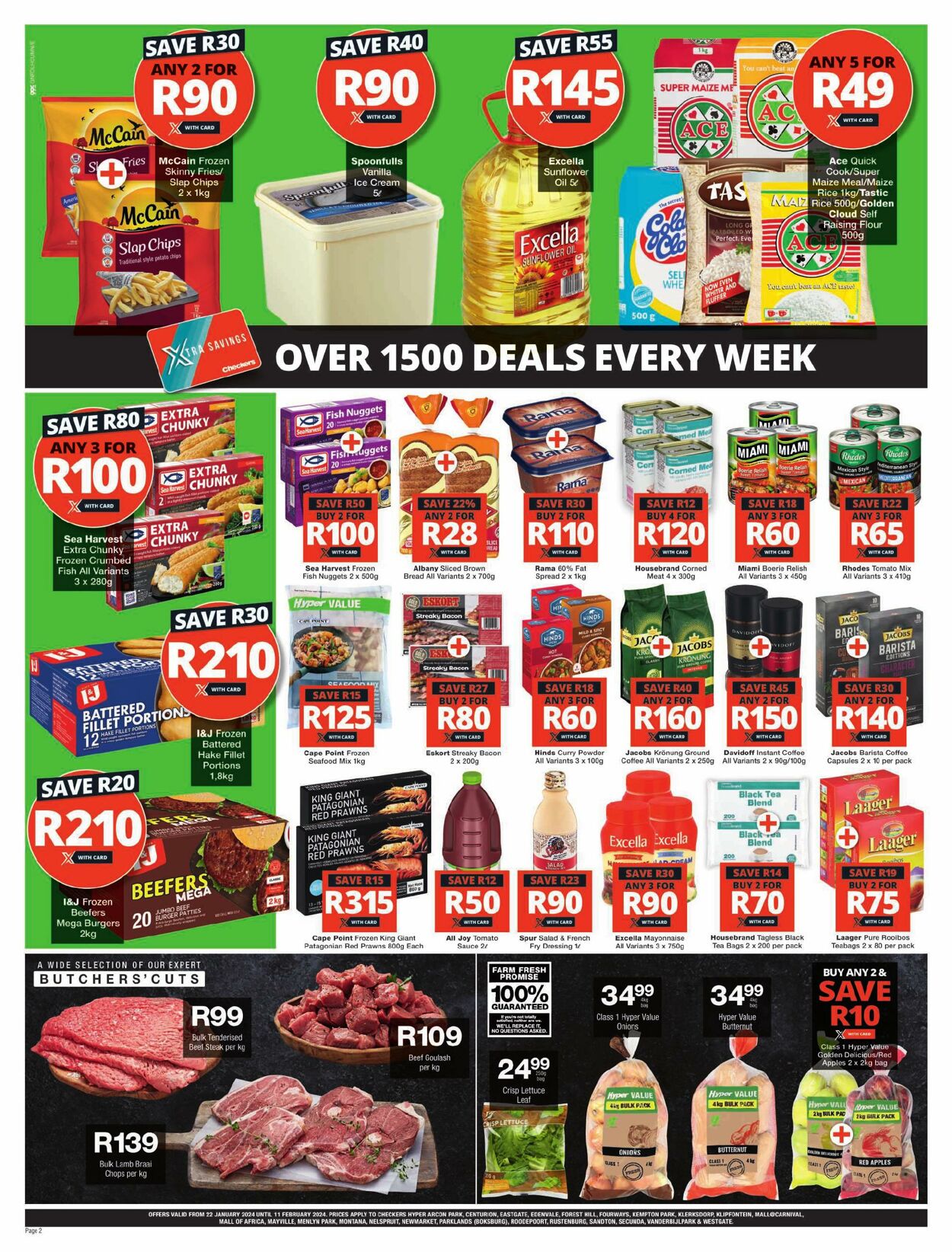 Checkers Promotional Leaflet - Valid from 22.01 to 11.02 - Page nb 2 ...