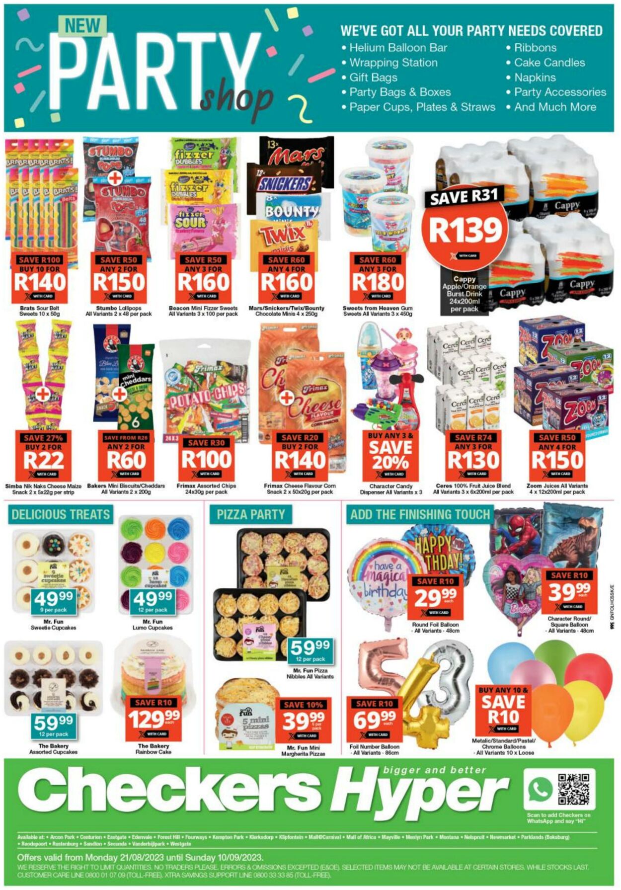 Checkers Promotional Leaflet - Valid from 21.08 to 10.09 - Page nb 1 ...